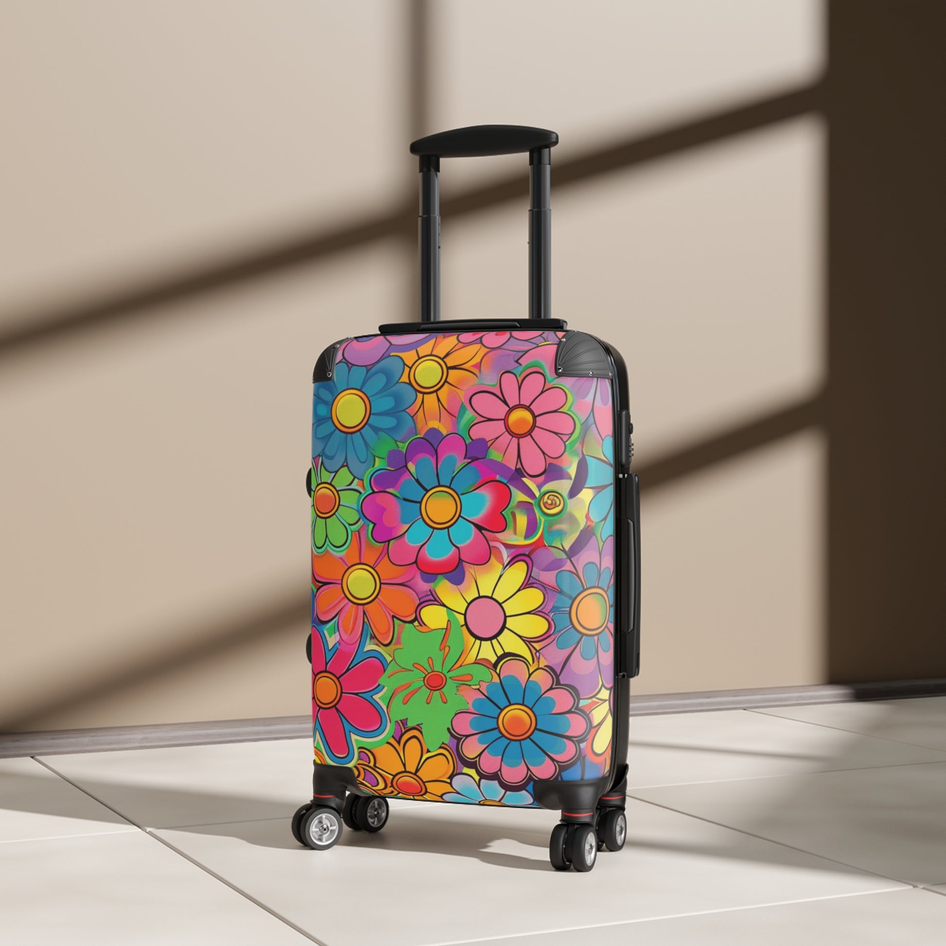 Chromatic Daisy Dream Suitcase, Artsulli - Art is Long, Life is Short, Bags, , , , , , , 