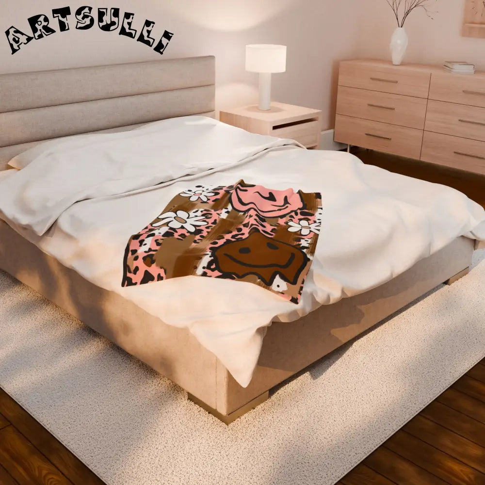 JAKKOUTTHEBXX Sutfin Ghosts Pop Art Velveteen Plush Blanket