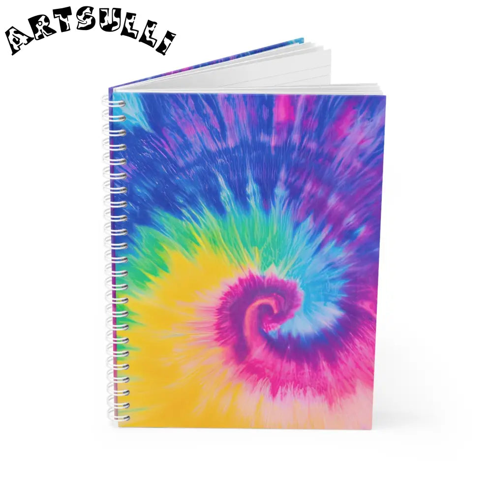 JAKKOUTTHEBXX Tie Dye Spiral Notebook for Artistic Work 2025