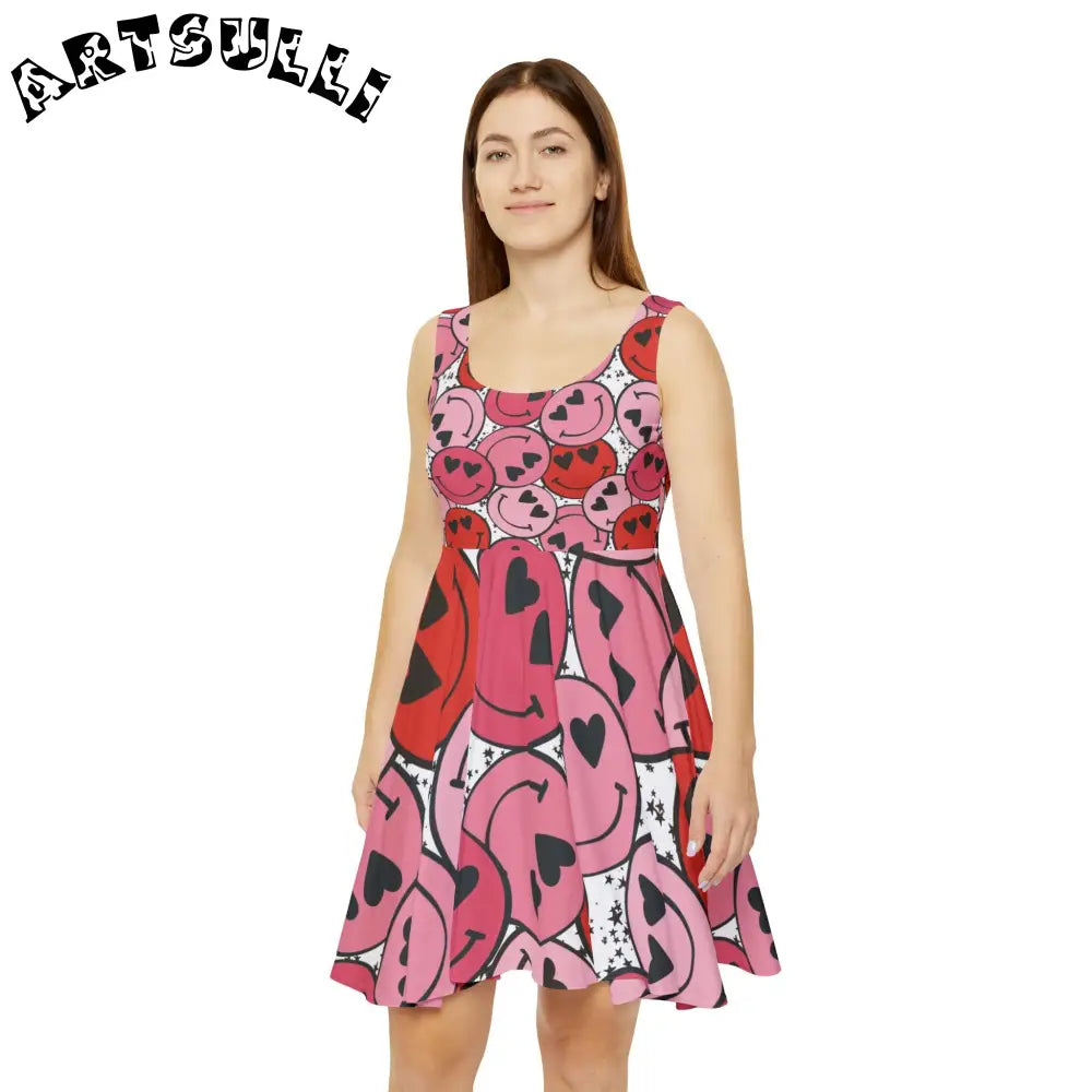 JAKKOUTTHEBXX Smiley Face x Heart Eyes II Pink and Red Women’s