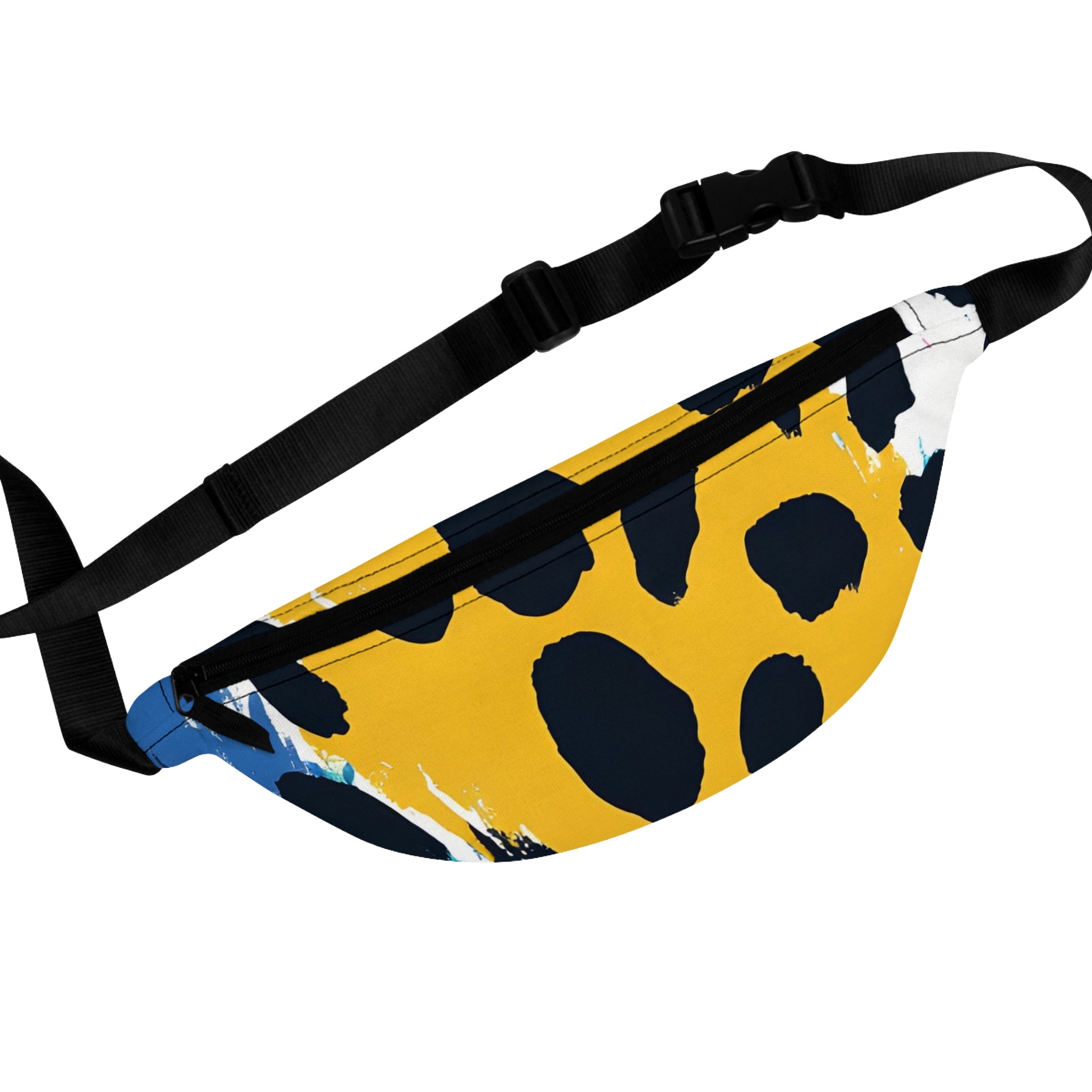 Leopard Print x Paint Brush Strokes Multi-Color Fanny Pack, Artsulli - Art is Long, Life is Short, Bags, Size, One size, , , , , 31450108750838939181