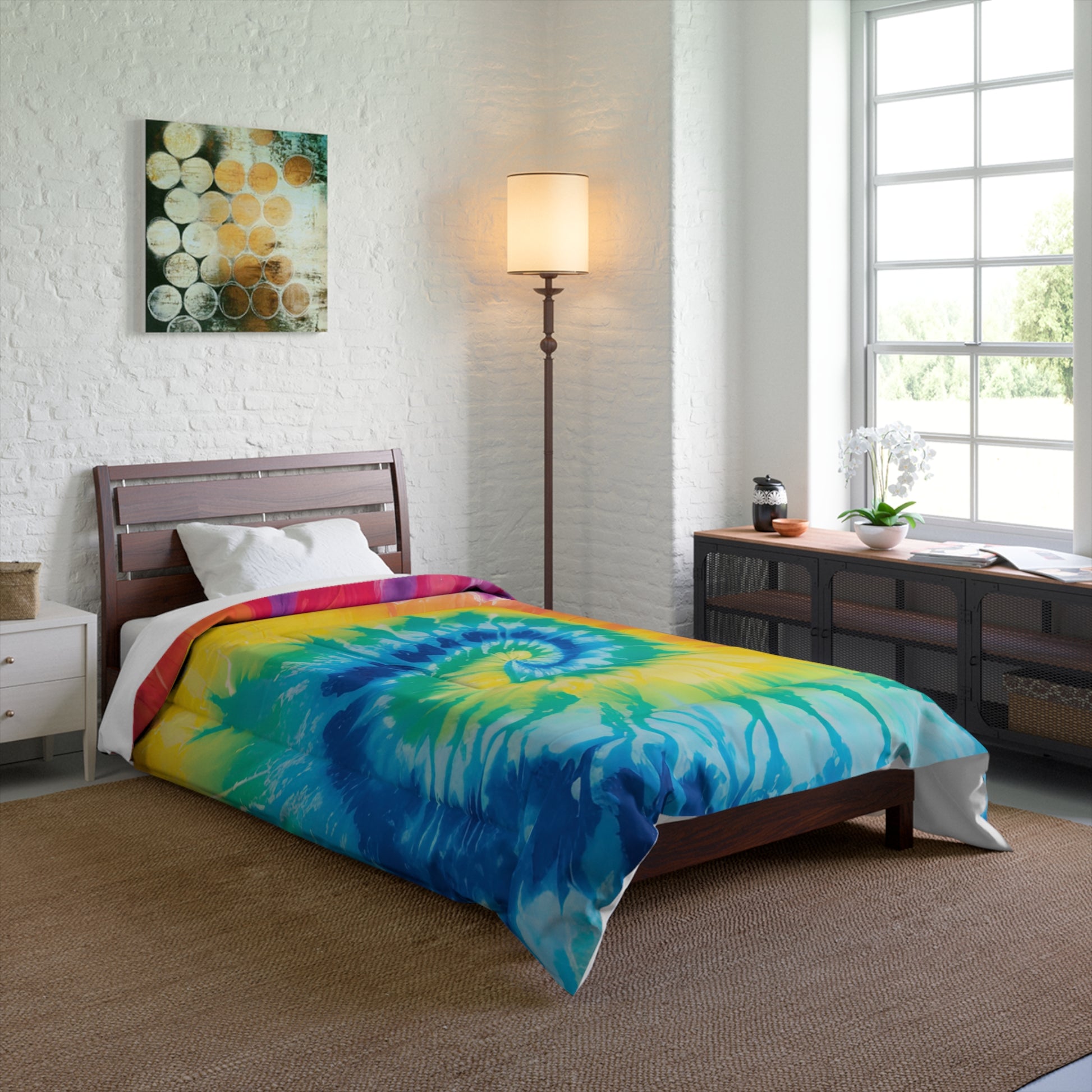 Tie Dye Comforter, Artsulli - Art is Long, Life is Short, Home Decor, , , , , , , 