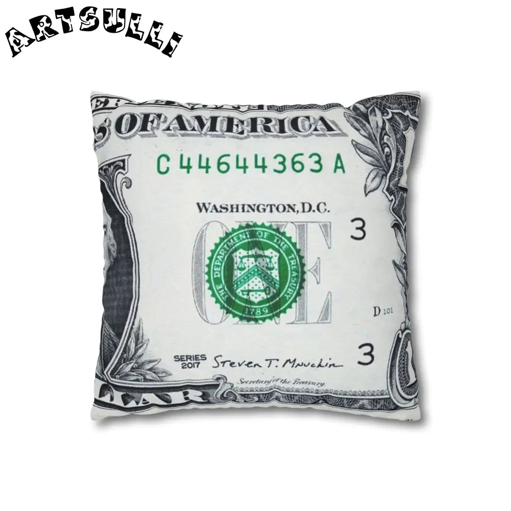 JAKKOUTTHEBXX Dollar Bill Created Art Environment Pillow 2025