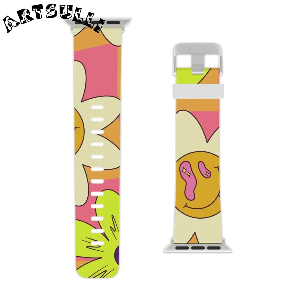 JAKKOUTTHEBXX Trippy Sour Face Rave Watch Band for Apple Watch