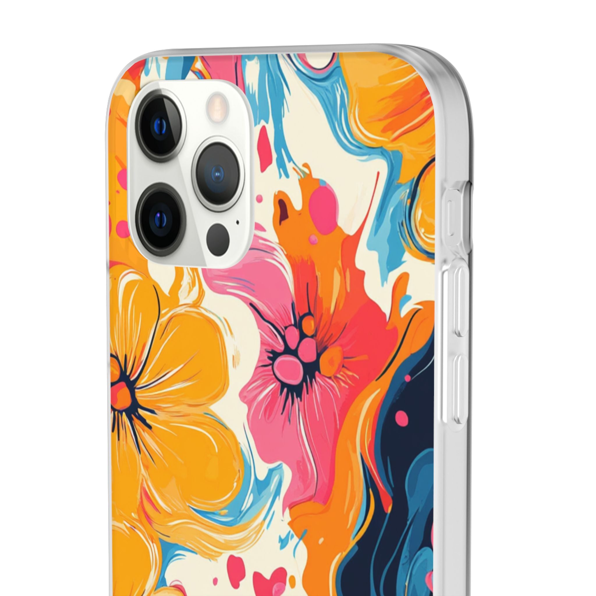 Vibrant Abstract Floral Flexi Case, Artsulli - Art is Long, Life is Short, Phone Case, , , , , , , 