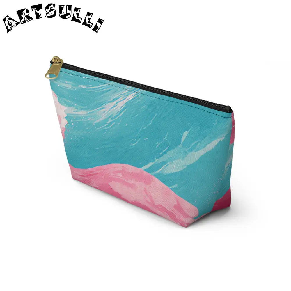 JAKKOUTTHEBXX The Great Pastelwave Pink and Blue Accessory Pouch w
