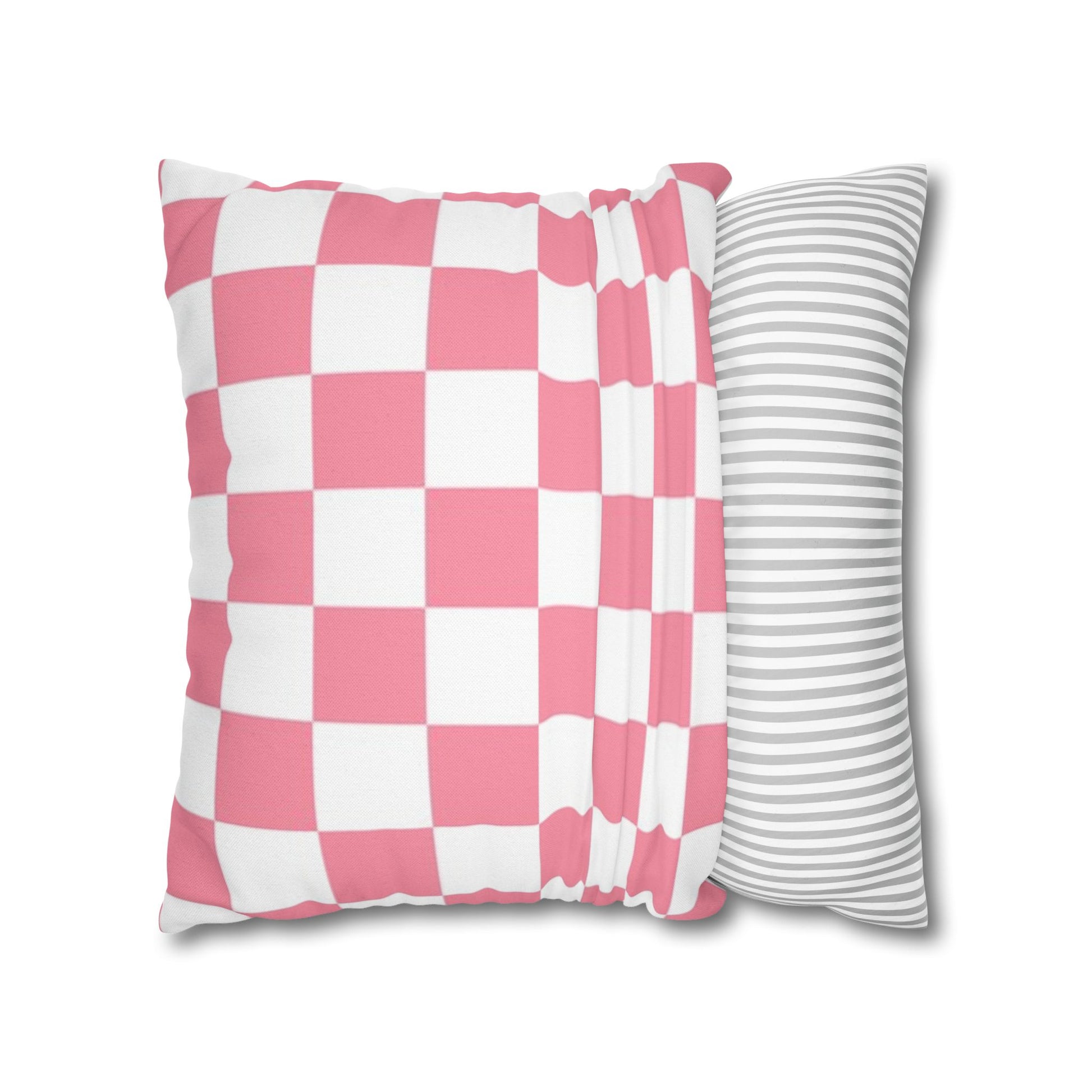 Brigandine Checkered Scene Spun Polyester Square Pillowcase, Artsulli - Art is Long, Life is Short, Home Decor, , , , , , , 