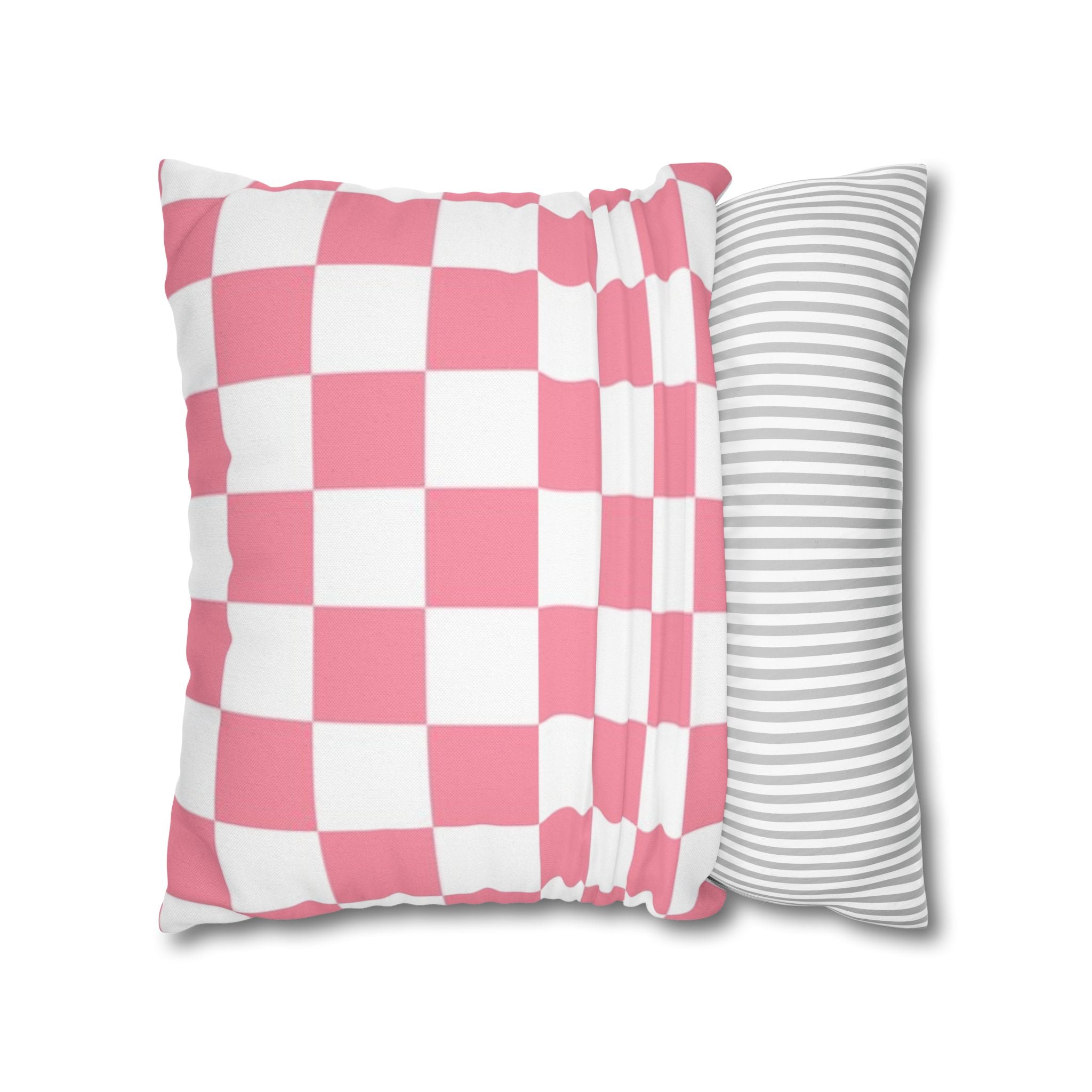 Brigandine Checkered Scene Spun Polyester Square Pillowcase, Artsulli - Art is Long, Life is Short, Home Decor, , , , , , , 