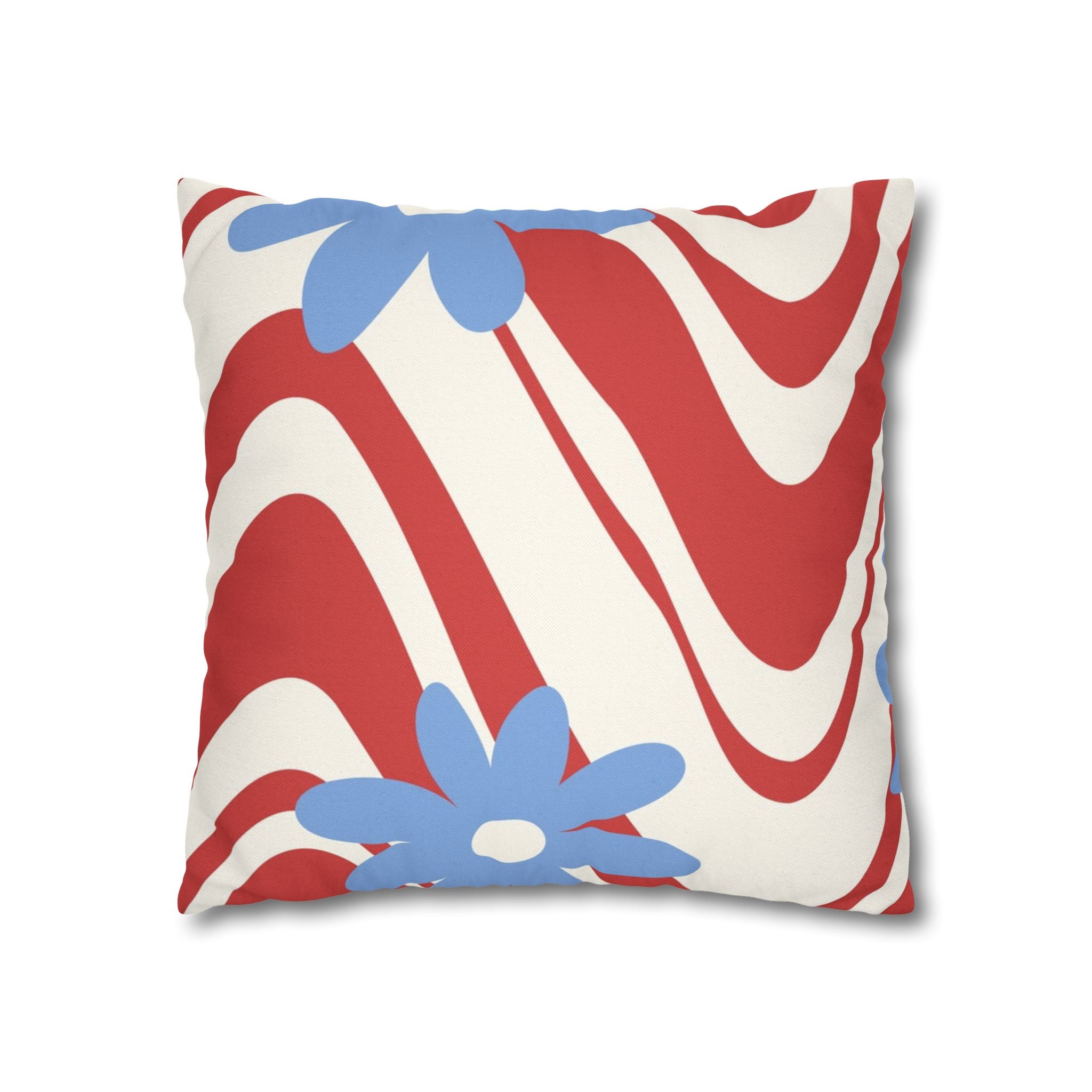 Spun Polyester Square Pillowcase