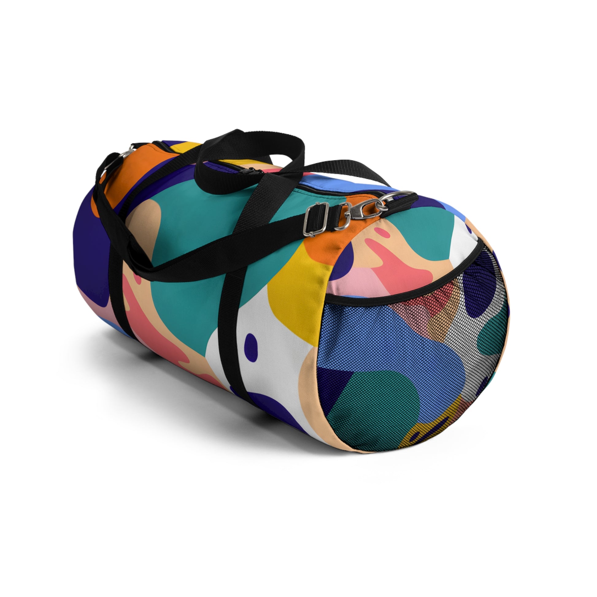 Colorful Abstract Shapes Duffel Bag, Artsulli - Art is Long, Life is Short, Bags, , , , , , , 