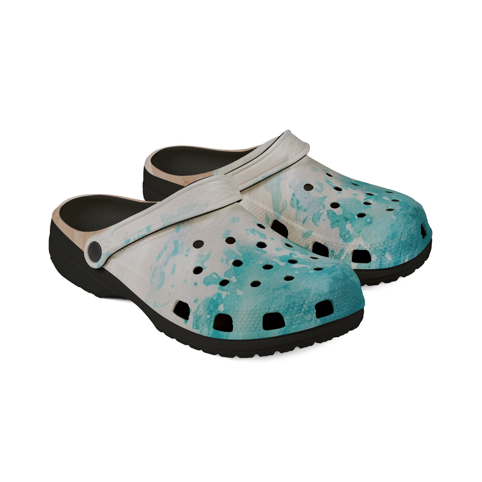 Seashore EVA Foam Rubber Shoes (AOP), Artsulli - Art is Long, Life is Short, Shoes, , , , , , , 