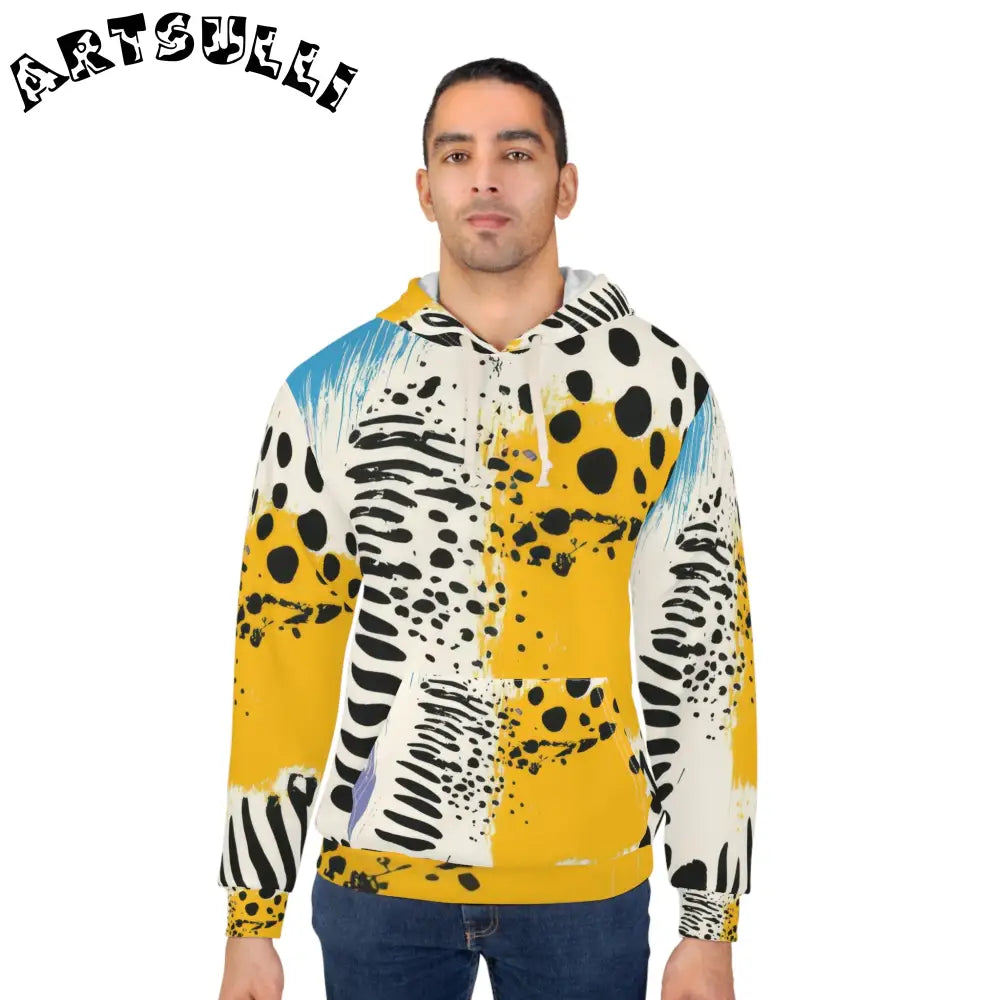 JAKKOUTTHEBXX Rae Zebra Rhapsody Unisex Pullover Hoodie (AOP)