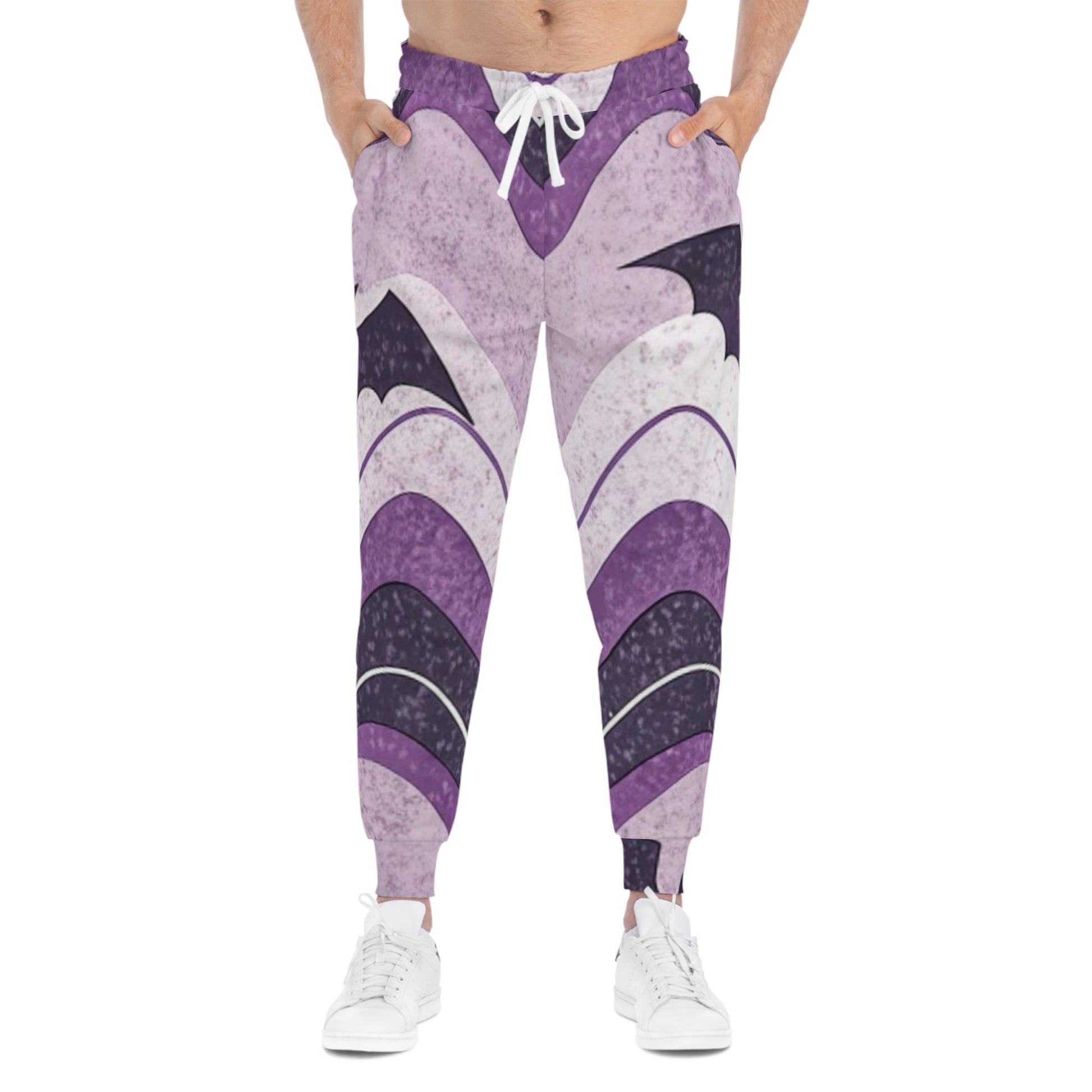 Bat Wave Athletic Joggers (AOP), Artsulli - Art is Long, Life is Short, All Over Prints, , , , , , , 