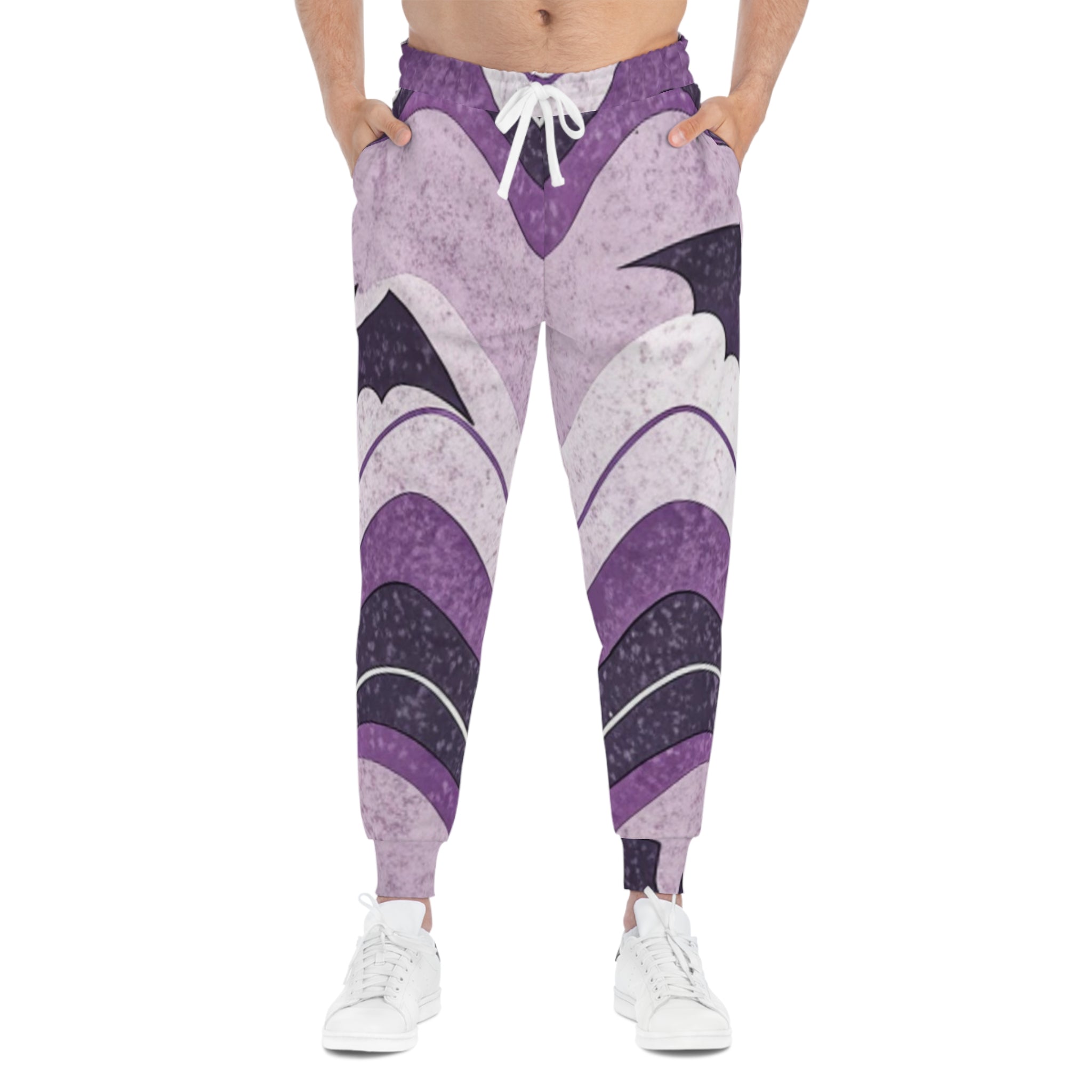 Bat Wave Athletic Joggers (AOP), Artsulli - Art is Long, Life is Short, All Over Prints, , , , , , , 