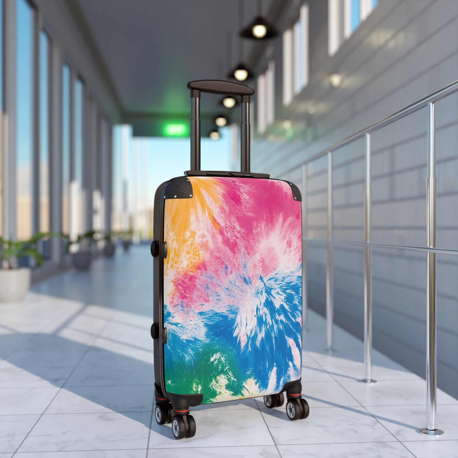 Tie Dye Splash Suitcase, Artsulli - Art is Long, Life is Short, Bags, , , , , , , 