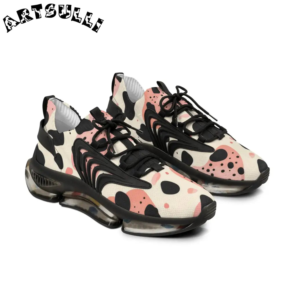 JAKKOUTTHEBXX Pink Black Spotted Mesh Sneakers 2025