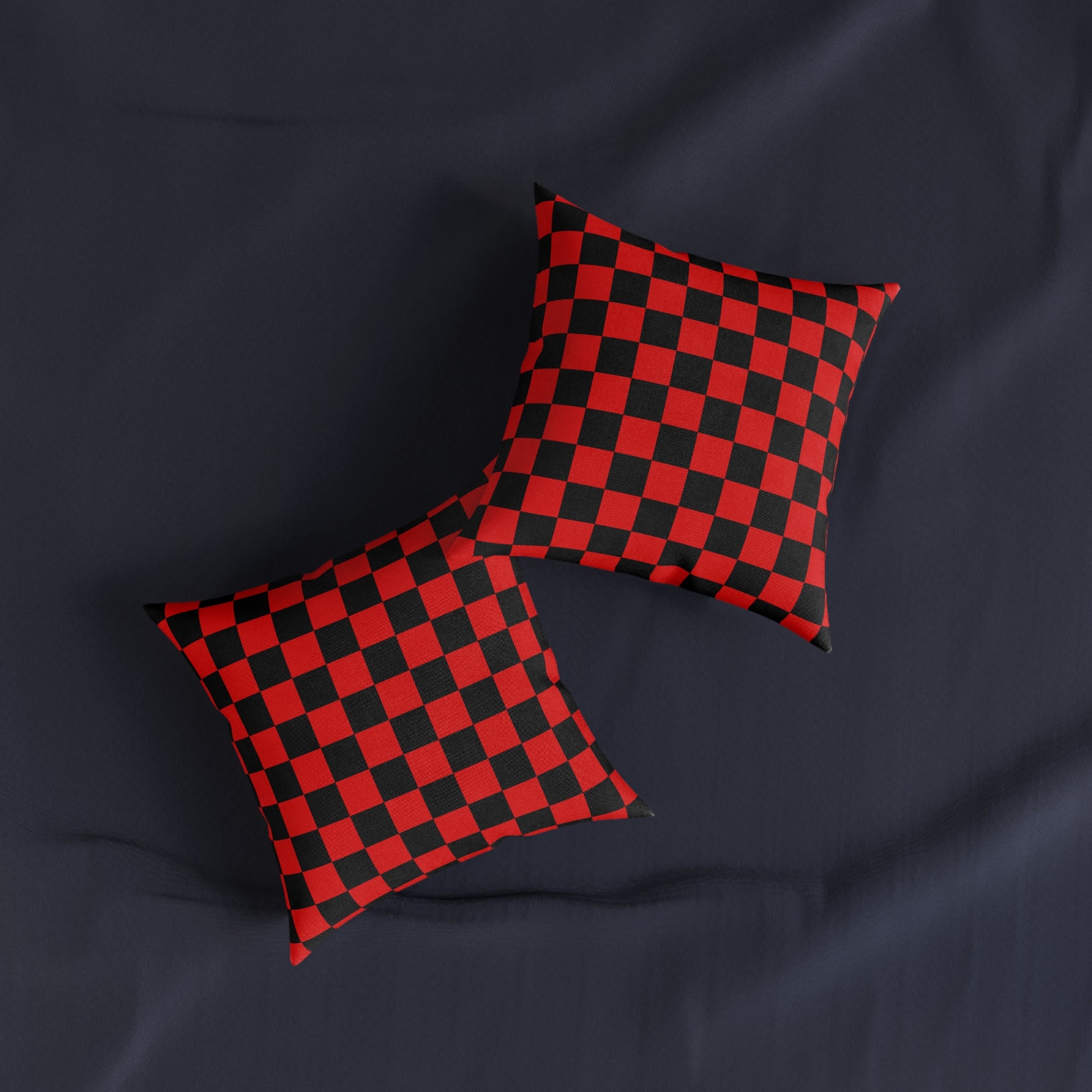 Checkerboard Red and Black Square Pillow, Artsulli - Art is Long, Life is Short, Home Decor, , , , , , , 