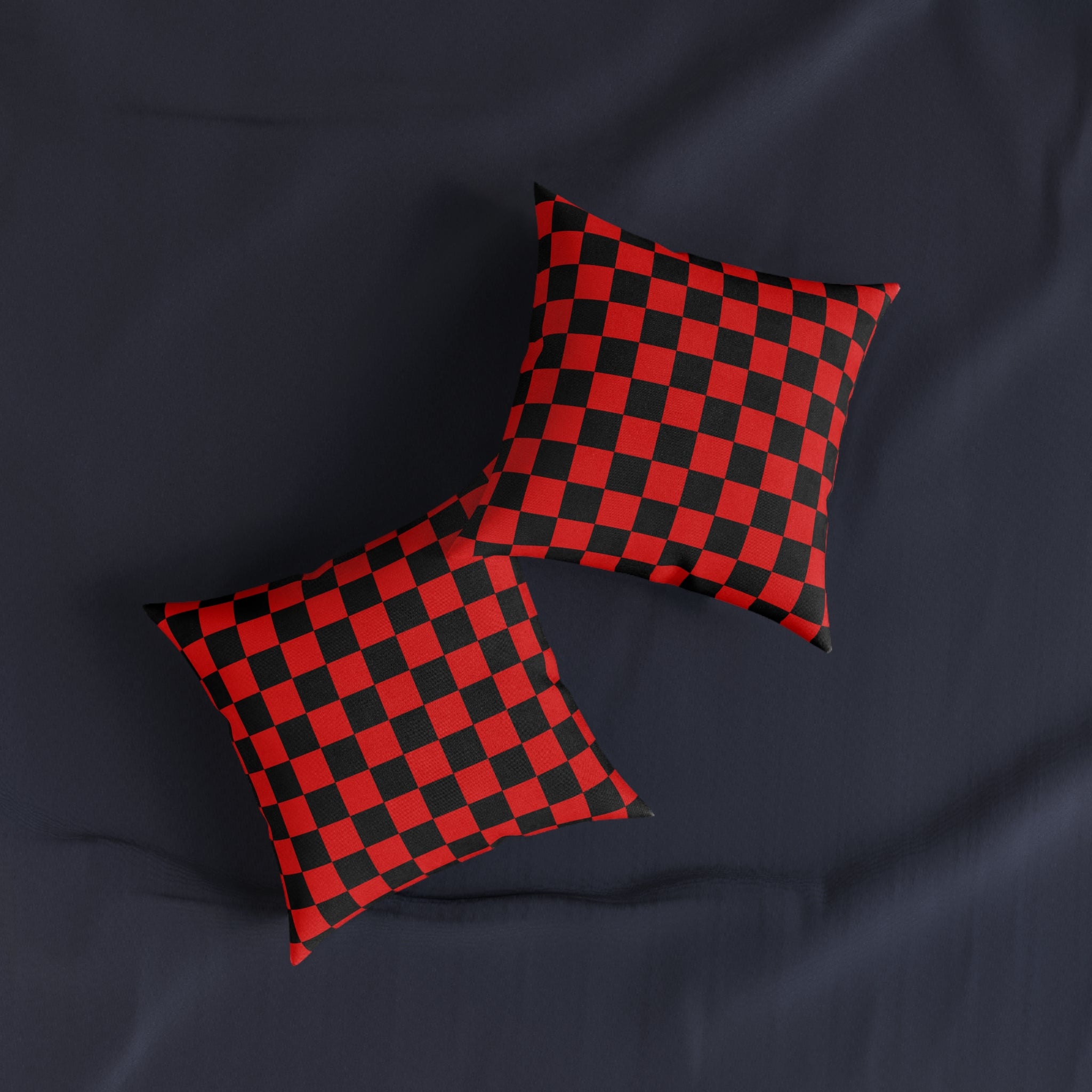 Checkerboard Red and Black Square Pillow, Artsulli - Art is Long, Life is Short, Home Decor, , , , , , , 