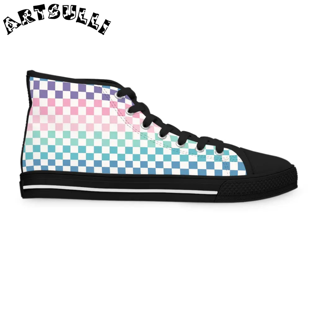JAKKOUTTHEBXX Vaporwave Rainbow Checkerboard II Multi-Color Women’s
