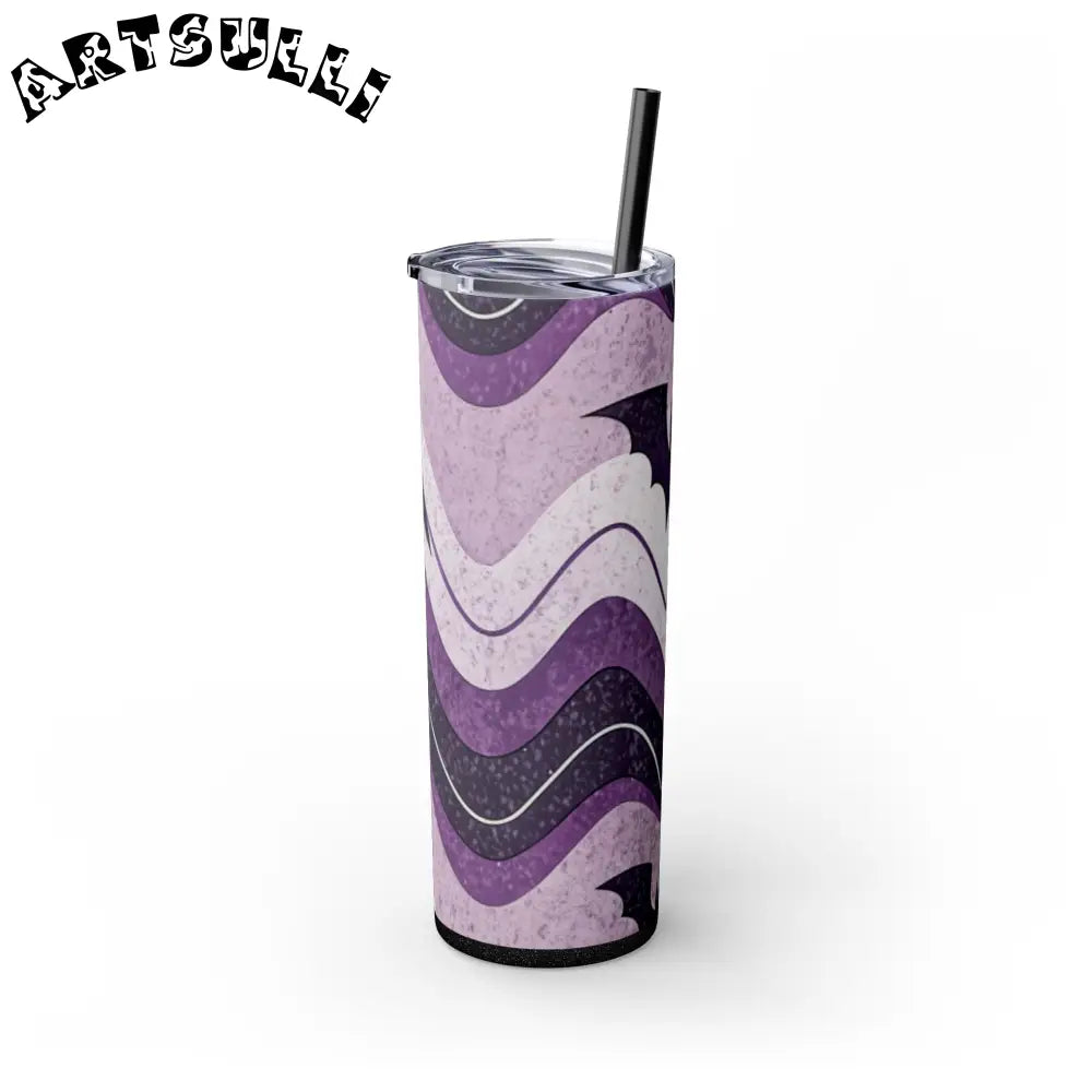 JAKKOUTTHEBXX Bat Wave Skinny Tumbler with Straw 20oz JAKKOUTTHEBXX