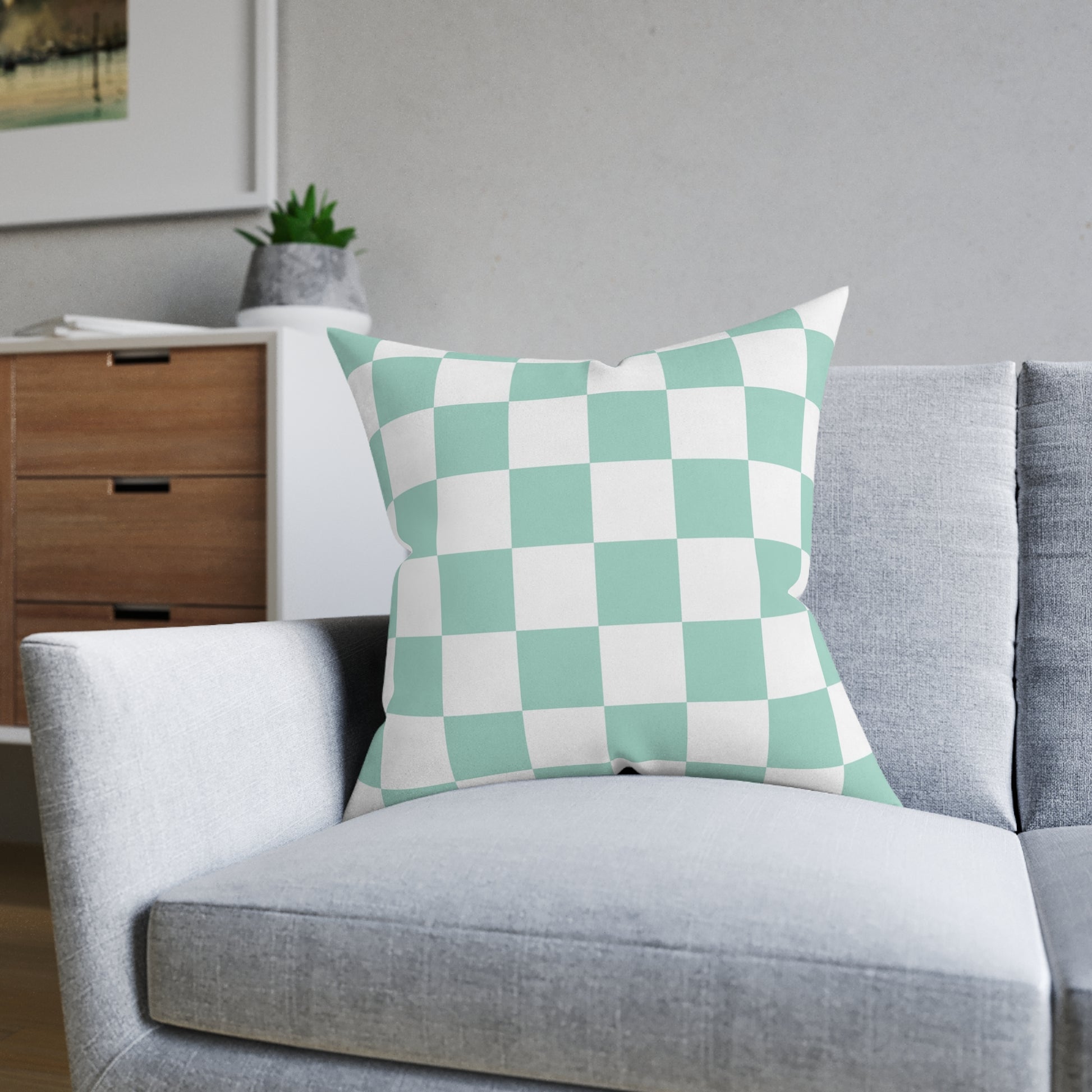 Chessboard Square Pillow, Artsulli - Art is Long, Life is Short, Home Decor, , , , , , , 