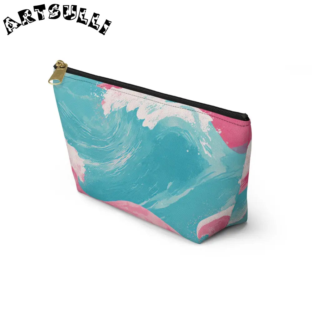 JAKKOUTTHEBXX The Great Pastelwave Pink and Blue Accessory Pouch w