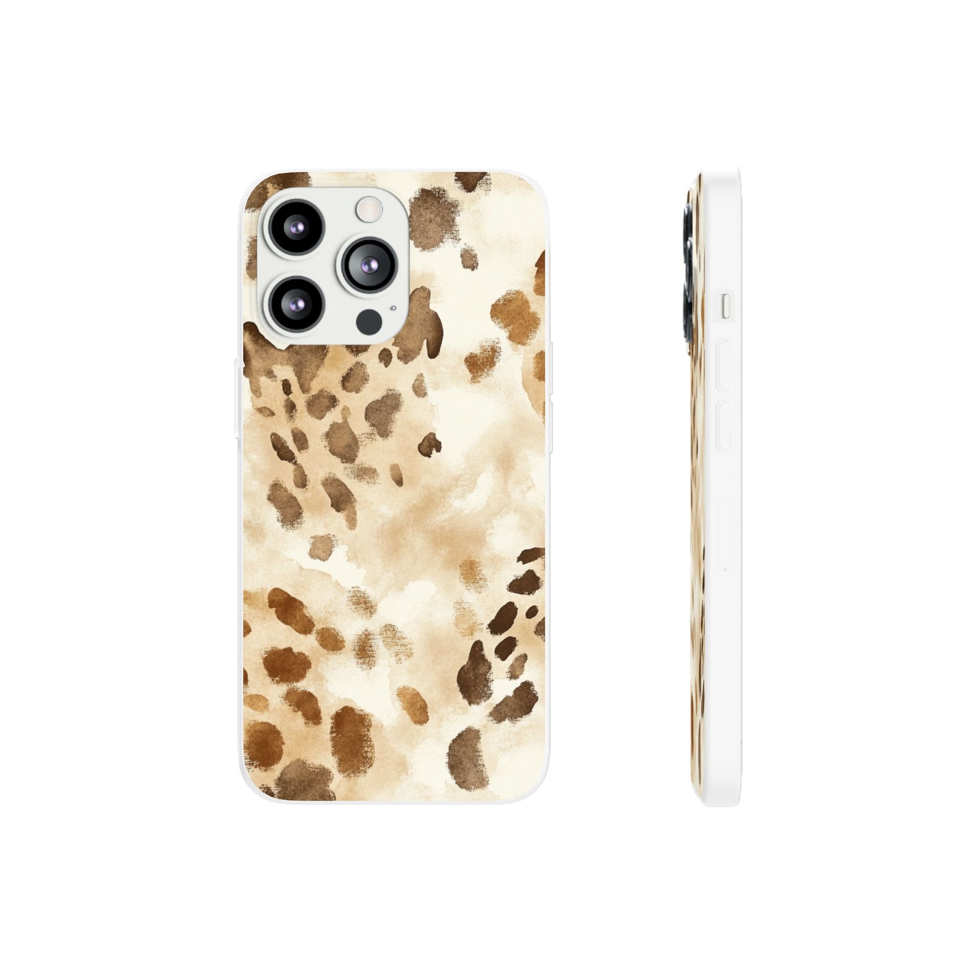 Brown and Beige Watercolor Dalmatian Phone Case, Artsulli - Art is Long, Life is Short, Phone Case, Size, iPhone 13 Pro, , , , , 21289129082084252323