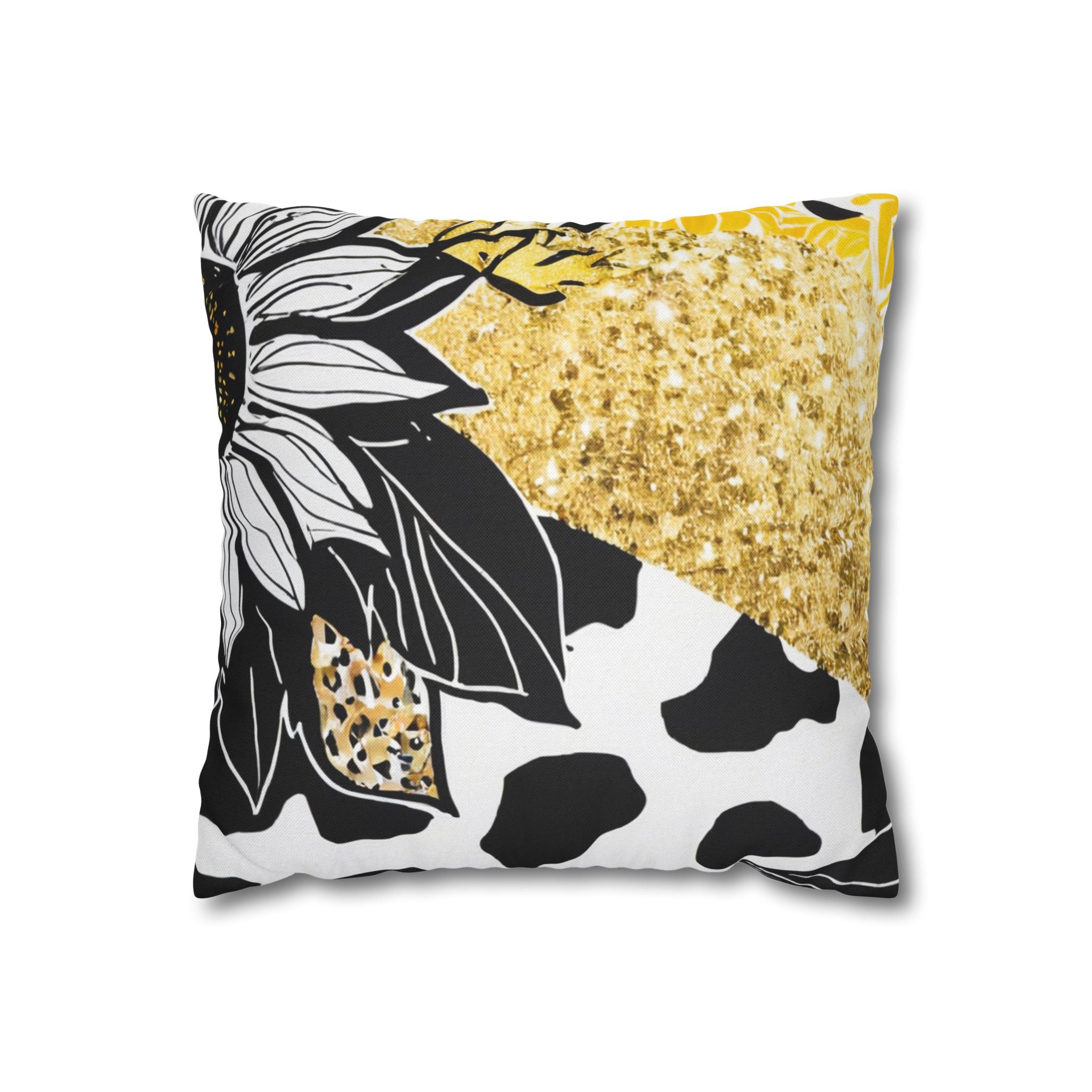 Spun Polyester Square Pillowcase