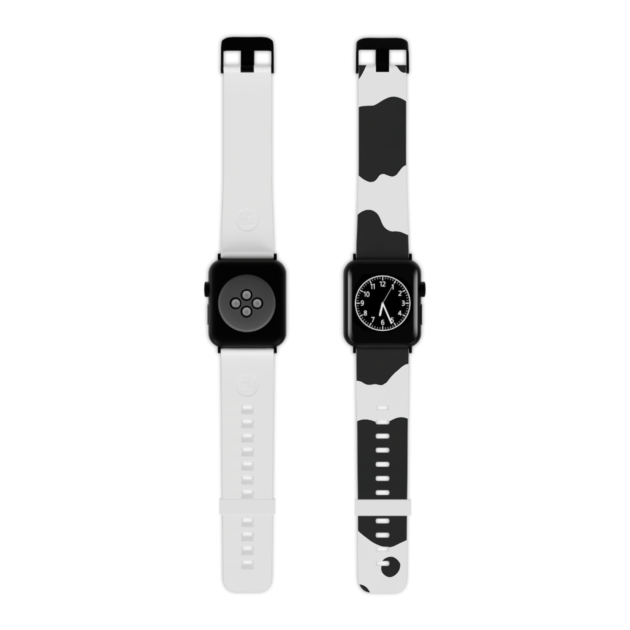 Cow Print Focus Watch Band for Apple Watch, Artsulli - Art is Long, Life is Short, Accessories, Size, 7.5'' × 0.75'' / 38 - 40 mm, Color, Black, , , 34156746363712