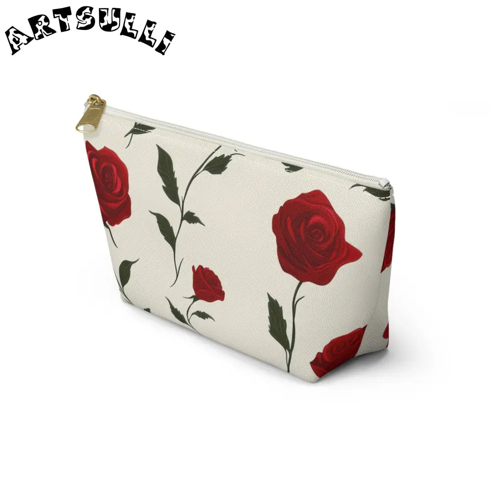 JAKKOUTTHEBXX Red Roses Accessory Pouch w T-bottom JAKKOUTTHEBXX