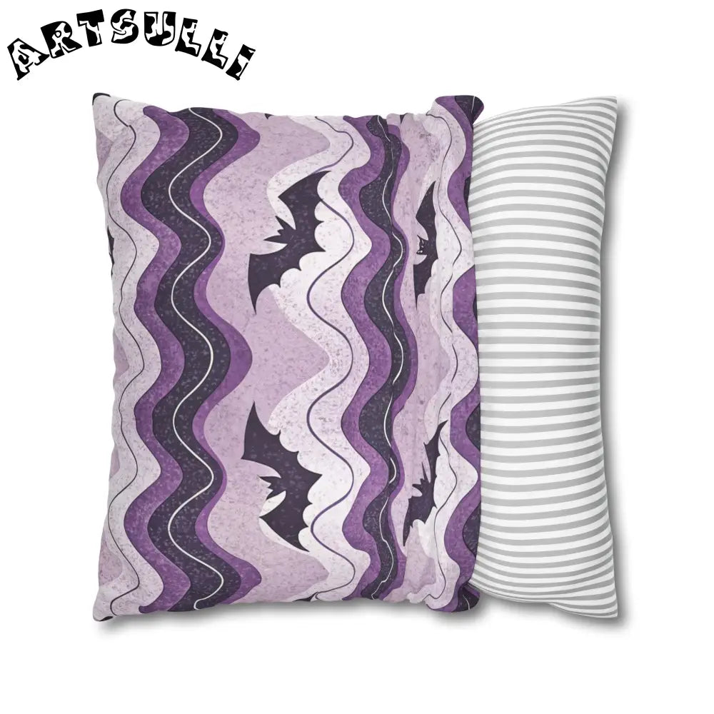 JAKKOUTTHEBXX Bat Wave Spun Polyester Square Pillowcase