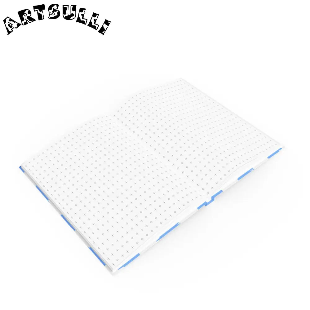JAKKOUTTHEBXX Checkerboard White and Light Blue Hard Backed Journal