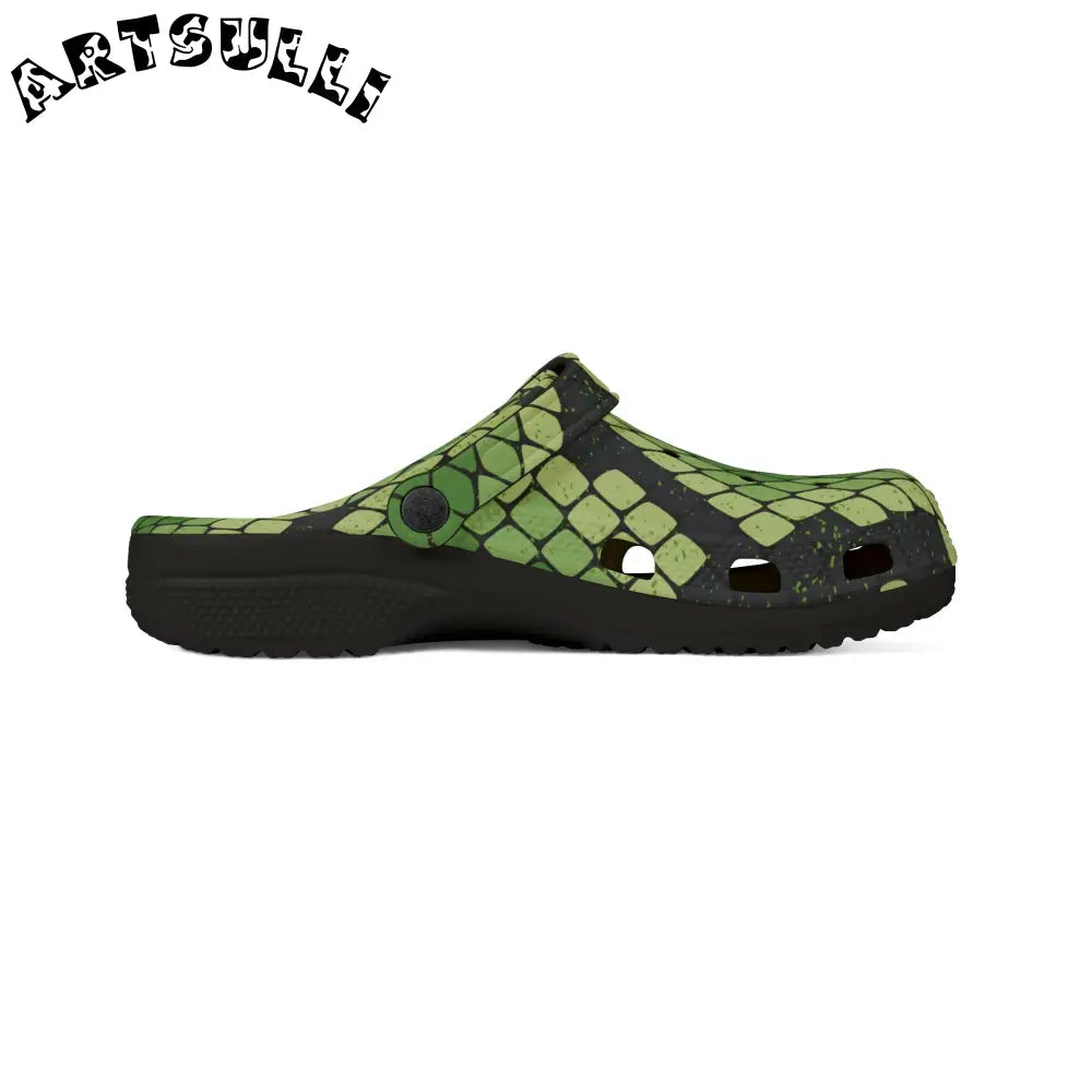 JAKKOUTTHEBXX Snake Skin EVA Foam Rubber Shoes (AOP) JAKKOUTTHEBXX