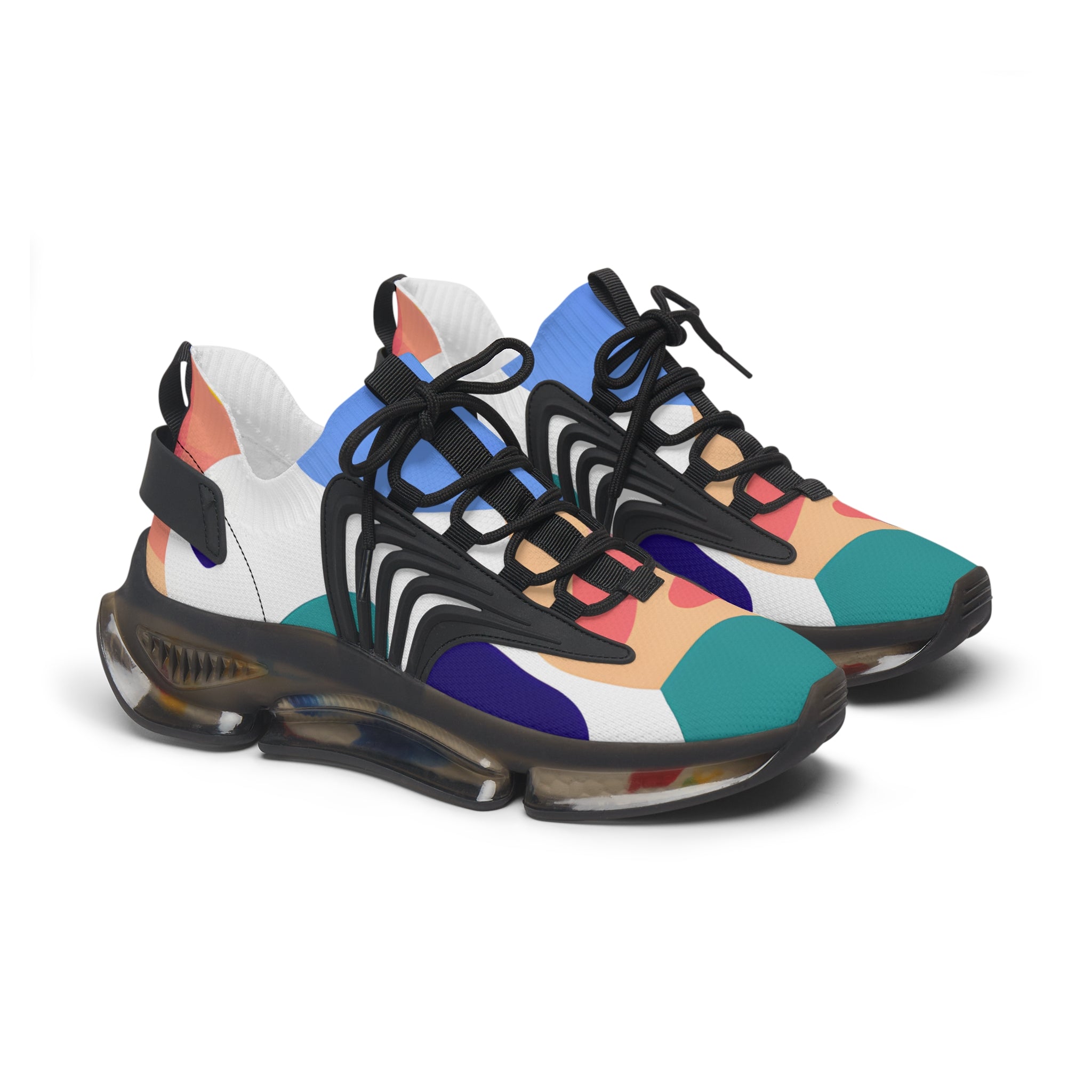 Lush Risograph Jungle Women's Mesh Sneakers, Artsulli - Art is Long, Life is Short, Shoes, Color, Black sole, Size, US 5.5, , , 67416678609308
