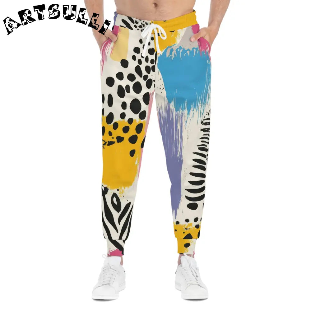 JAKKOUTTHEBXX Rae Zebra Rhapsody II Athletic Joggers (AOP)