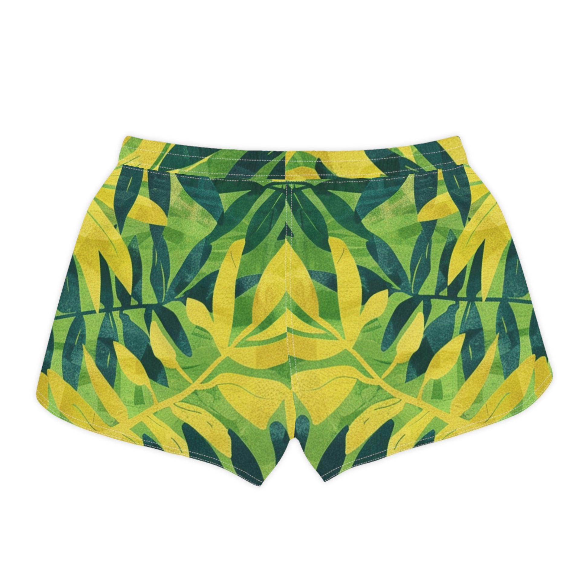 Green Leaf x Yellow Leaf x Tropical x Jungle Women's Casual Shorts (AOP), Artsulli - Art is Long, Life is Short, All Over Prints, , , , , , , 