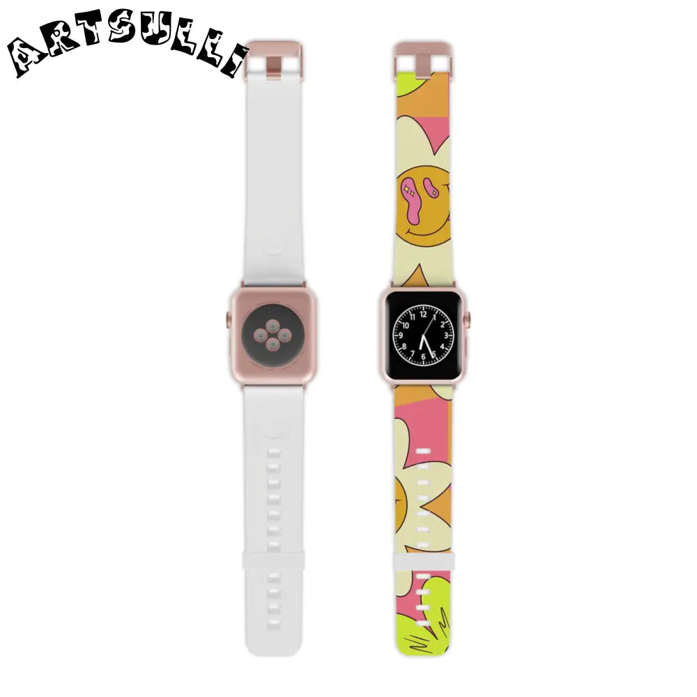 JAKKOUTTHEBXX Trippy Sour Face Rave Watch Band for Apple Watch