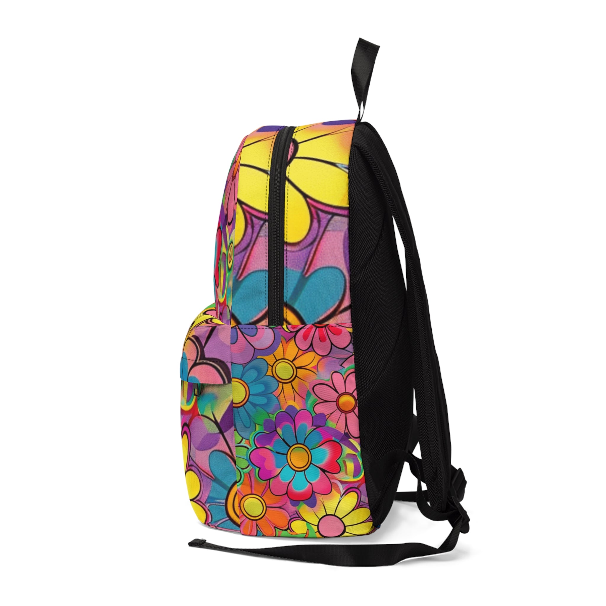 Chromatic Daisy Dream Unisex Classic Backpack, Artsulli - Art is Long, Life is Short, Bags, , , , , , , 