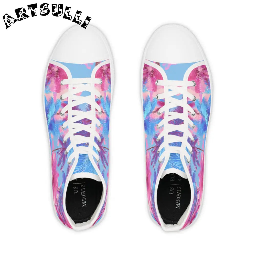 JAKKOUTTHEBXX Ethereal Pastel Palms II Men’s High Top Sneakers