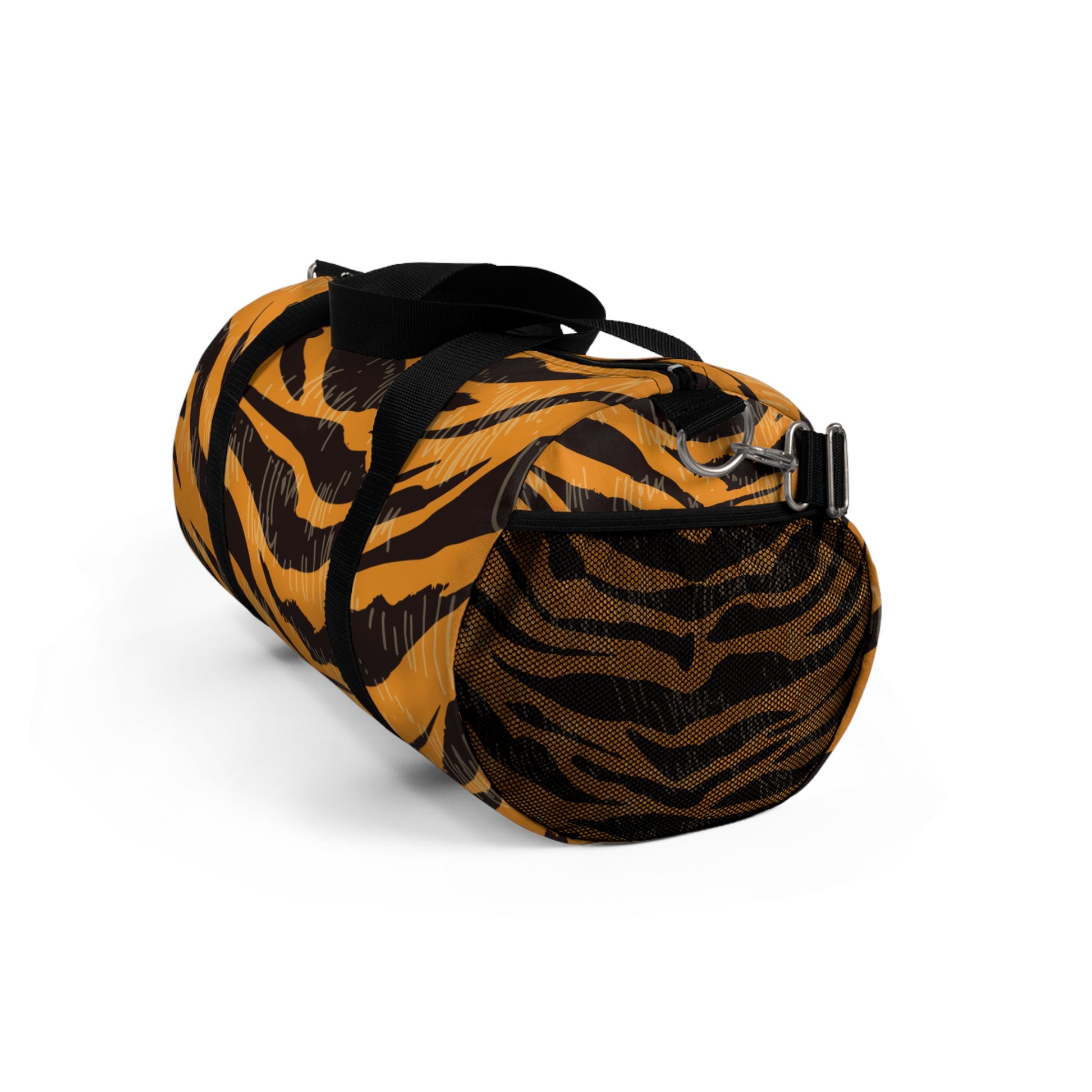 Tiger Scratches Orange & Black Duffel Bag, Artsulli - Art is Long, Life is Short, Bags, , , , , , , 