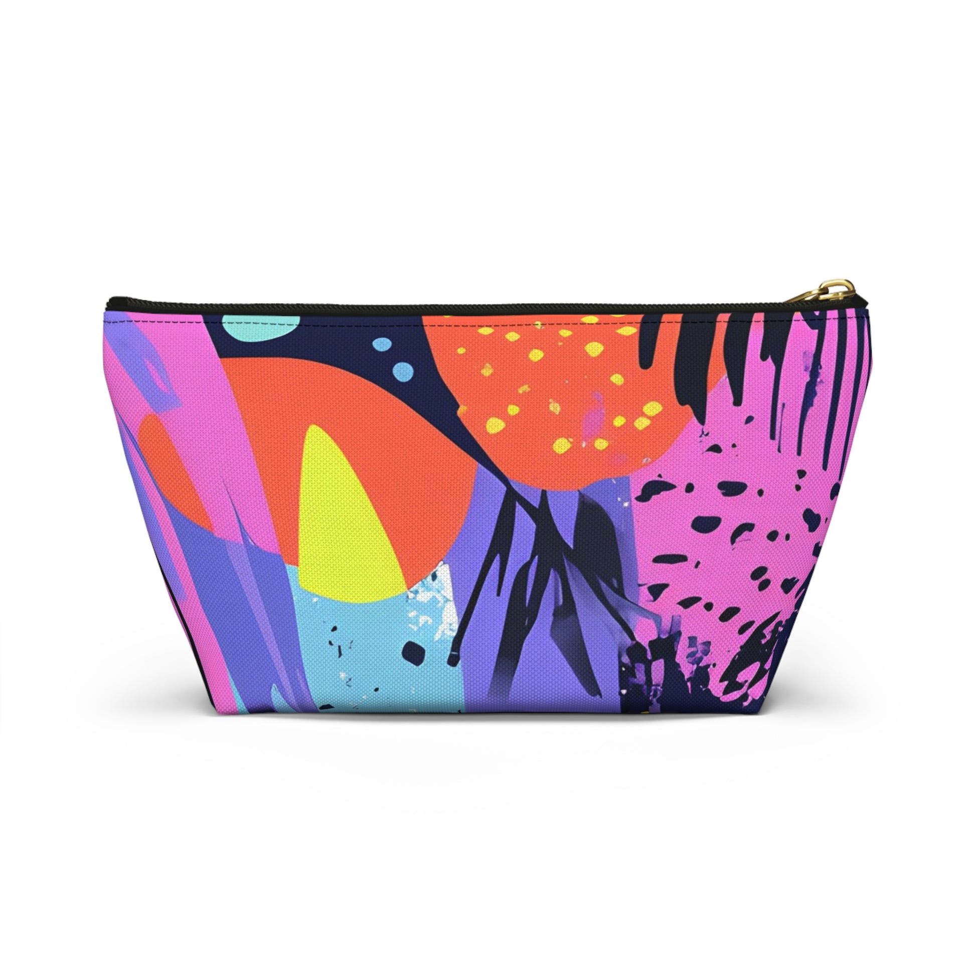 Dark Neon Rainforest Accessory Pouch w T-bottom, Artsulli - Art is Long, Life is Short, Bags, , , , , , , 