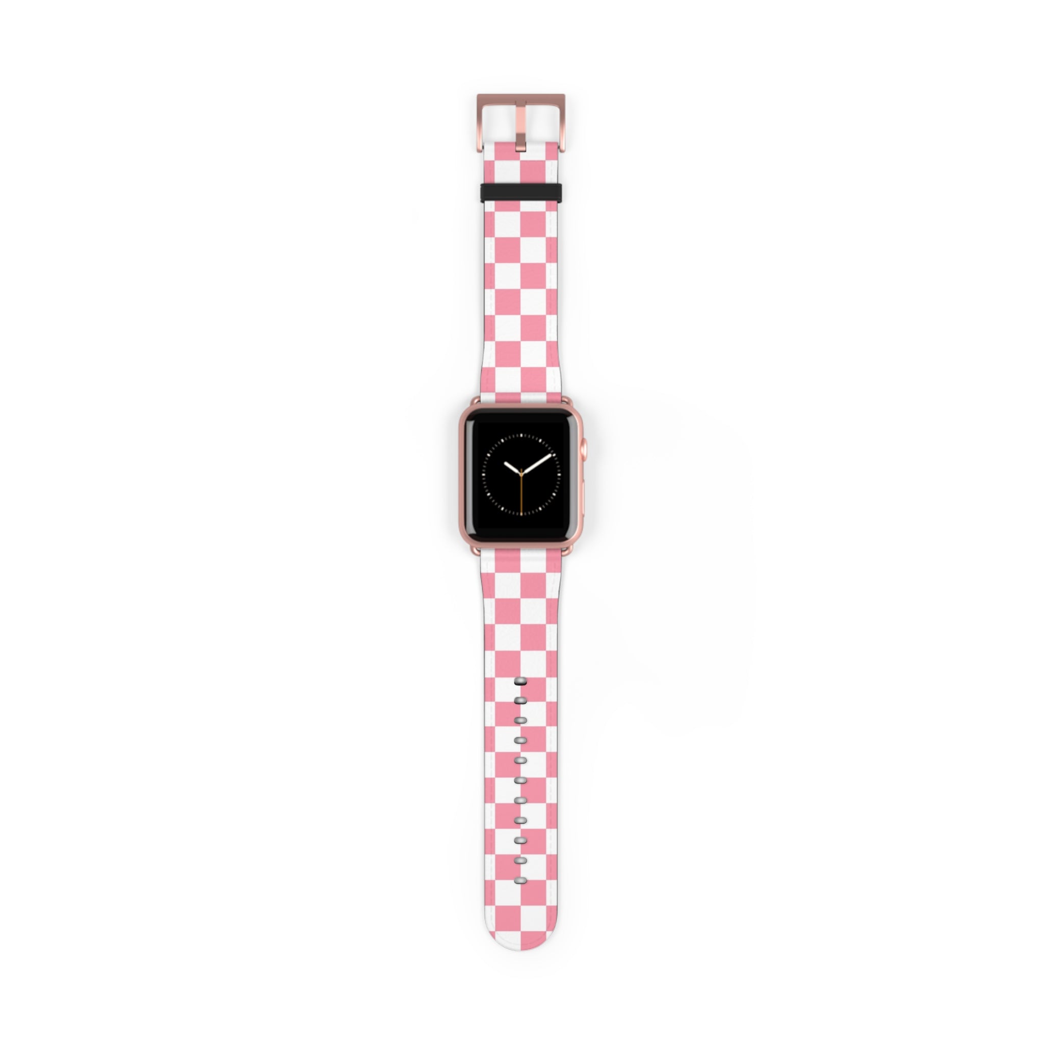 Brigandine Checkered Scene Watch Band, Artsulli - Art is Long, Life is Short, Accessories, Size, 42 - 45 mm, Color, Rose Gold Matte, , , 31458920294116579386