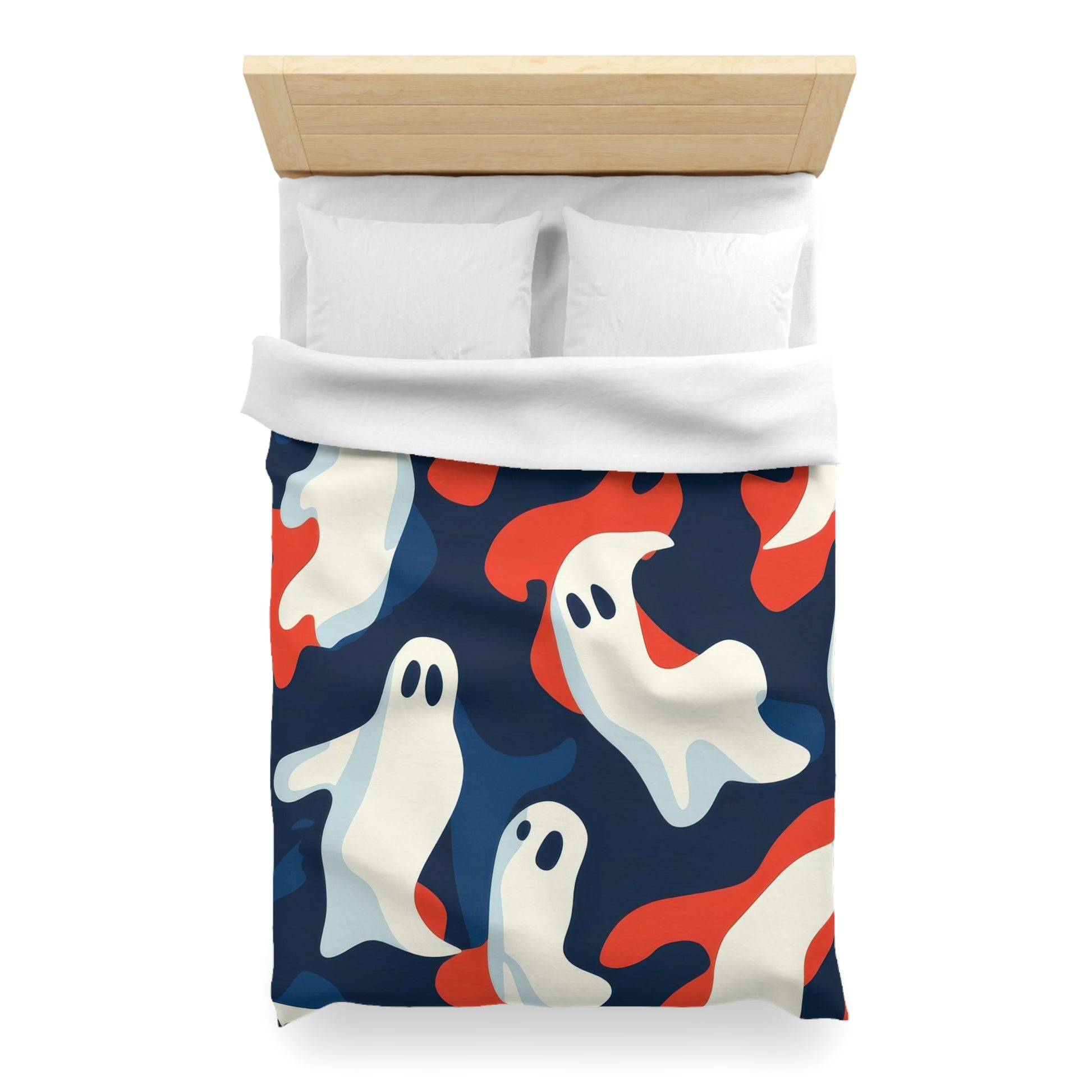 Camo Ghosts Microfiber Duvet Cover, Artsulli - Art is Long, Life is Short, Home Decor, , , , , , , 
