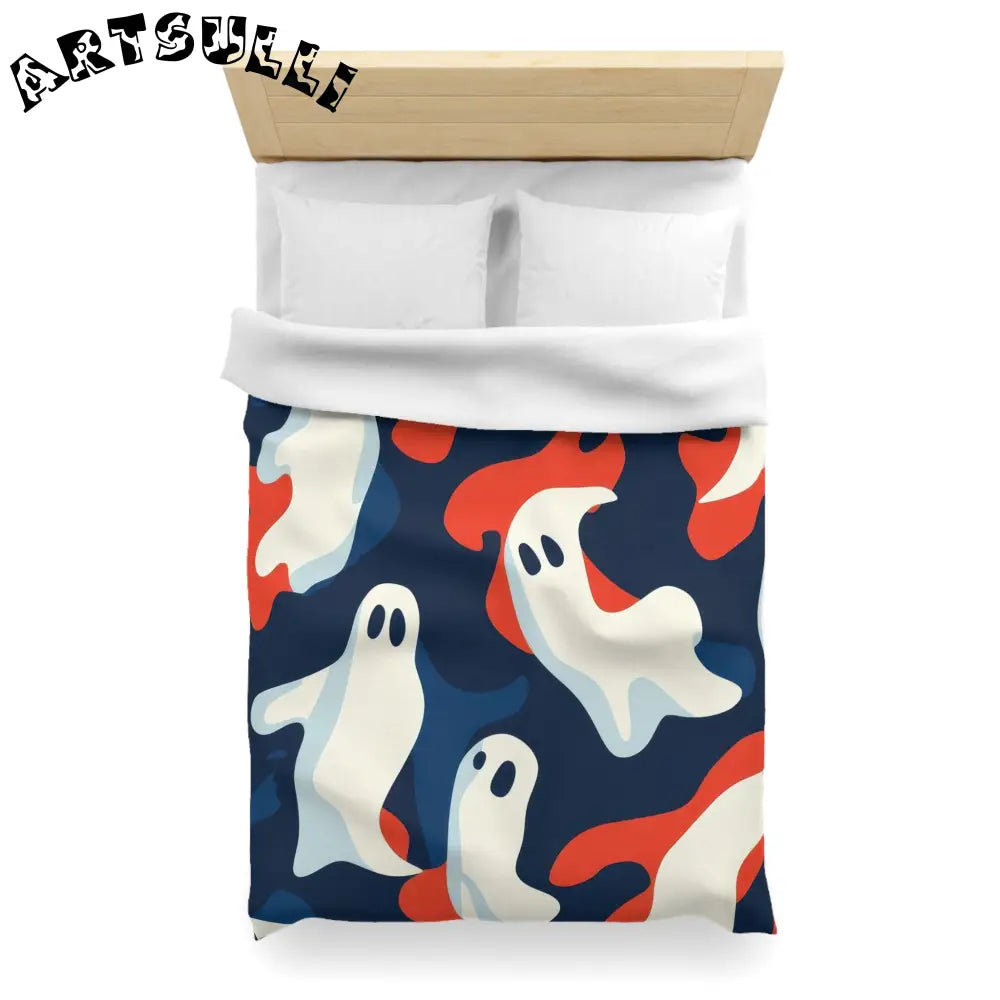 JAKKOUTTHEBXX Camo Ghosts Microfiber Duvet Cover JAKKOUTTHEBXX