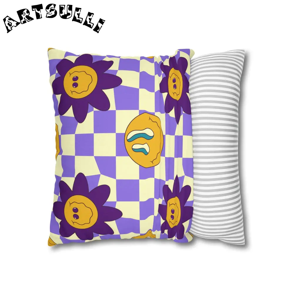 JAKKOUTTHEBXX Trippy Flower Power Motifs Spun Polyester Square