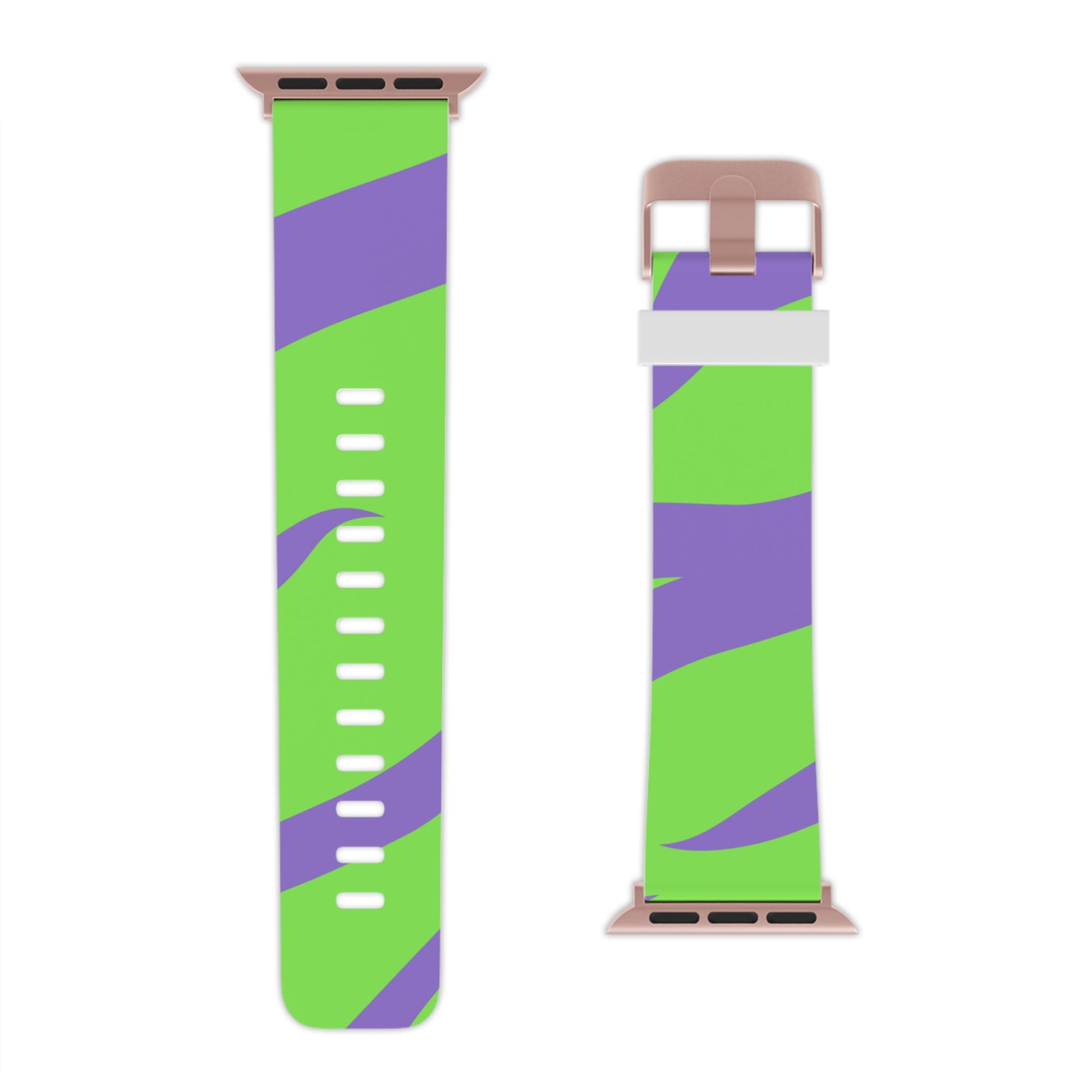 Tyrannosaurus Print Green and Purple Watch Band for Apple Watch, Artsulli - Art is Long, Life is Short, Accessories, , , , , , , 