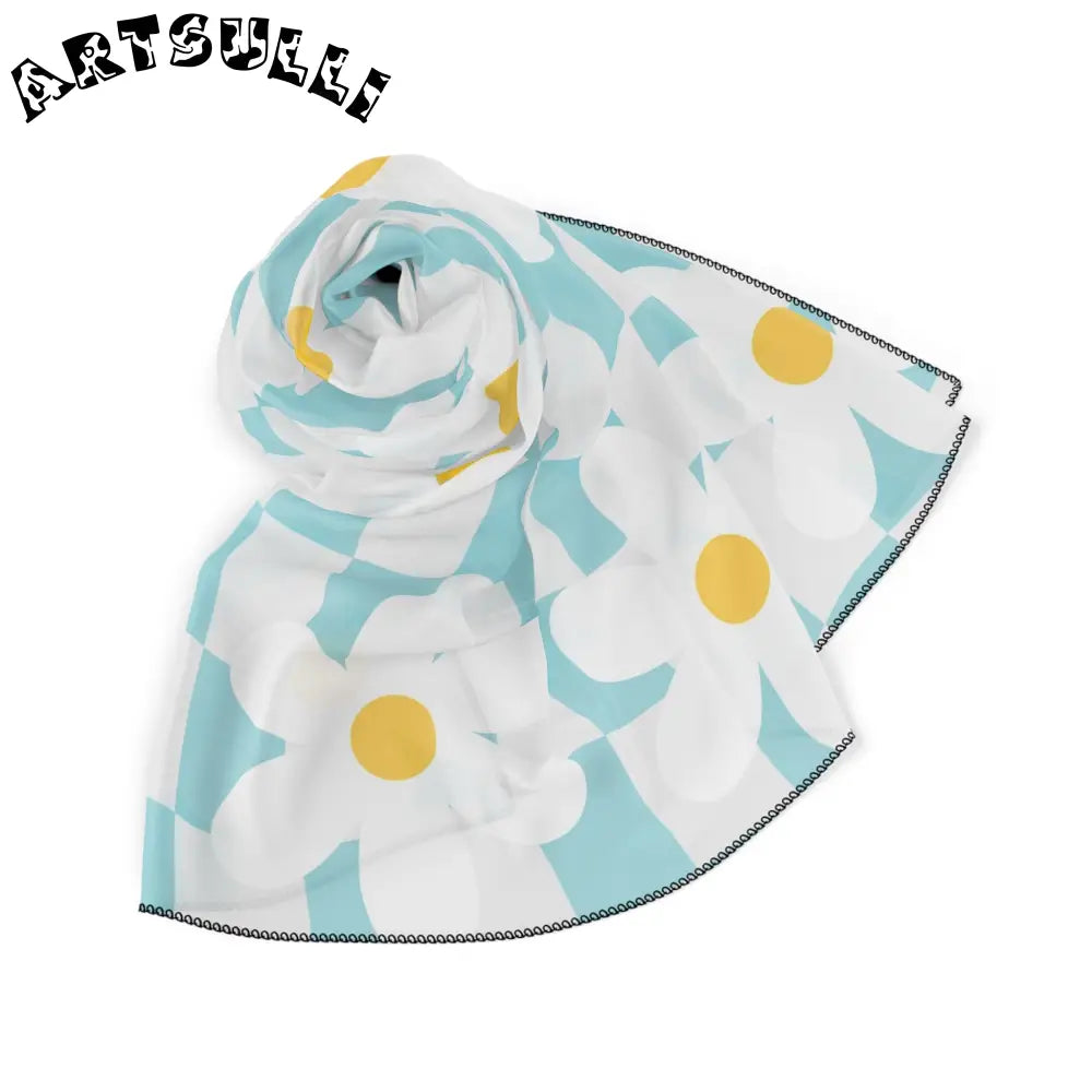JAKKOUTTHEBXX Trippy Check Garden Poly Scarf JAKKOUTTHEBXX Artsulli