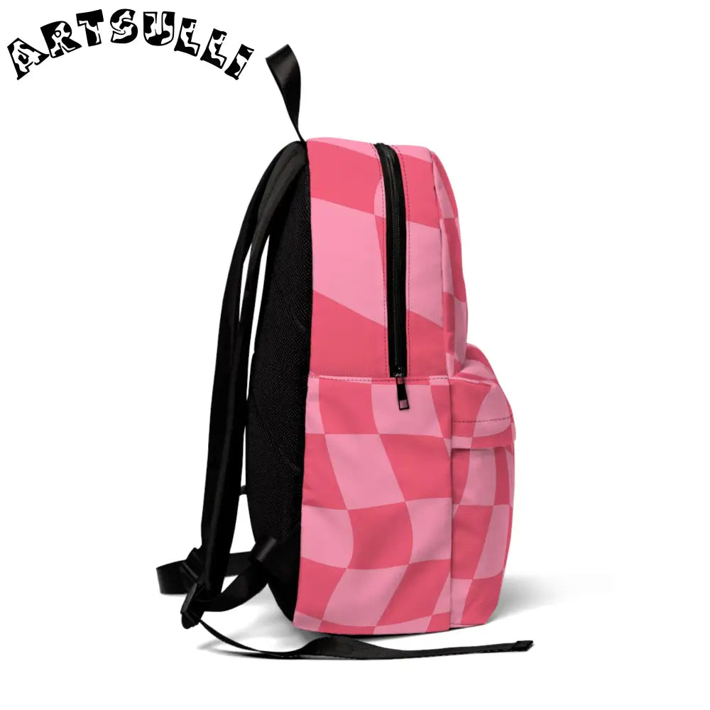 JAKKOUTTHEBXX Race Track Girl Hot Pink Unisex Classic Backpack