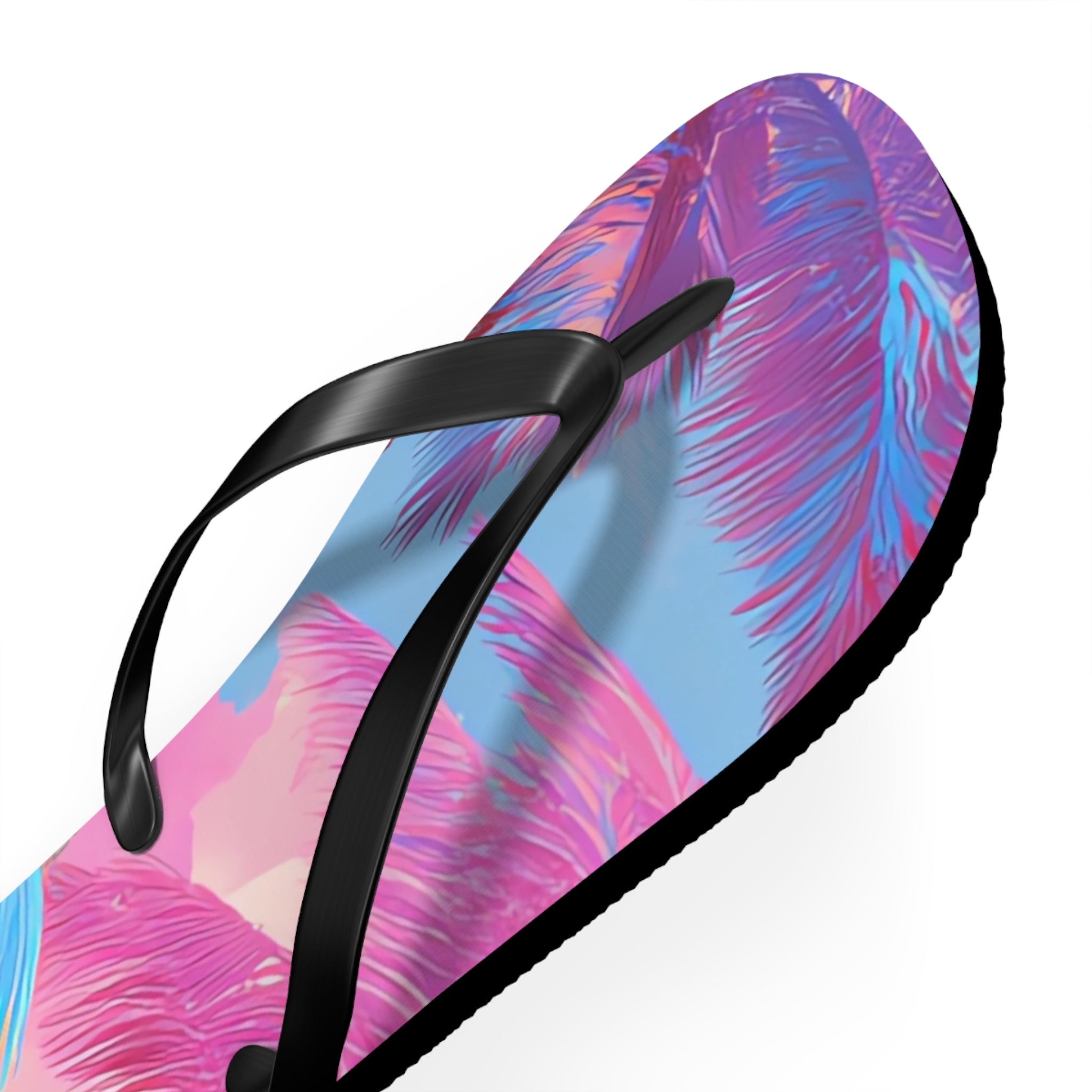 Ethereal Pastel Palms Flip Flops, Artsulli - Art is Long, Life is Short, Shoes, , , , , , , 