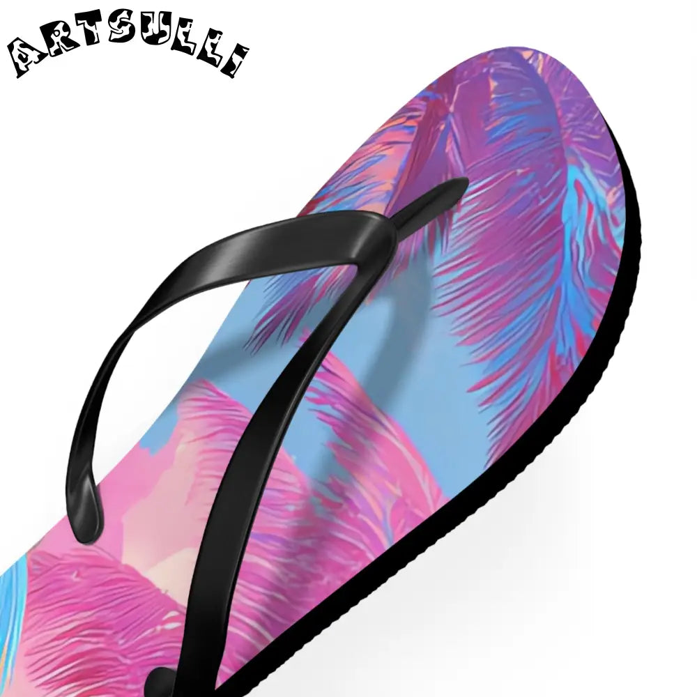 JAKKOUTTHEBXX Ethereal Pastel Palms Flip Flops JAKKOUTTHEBXX